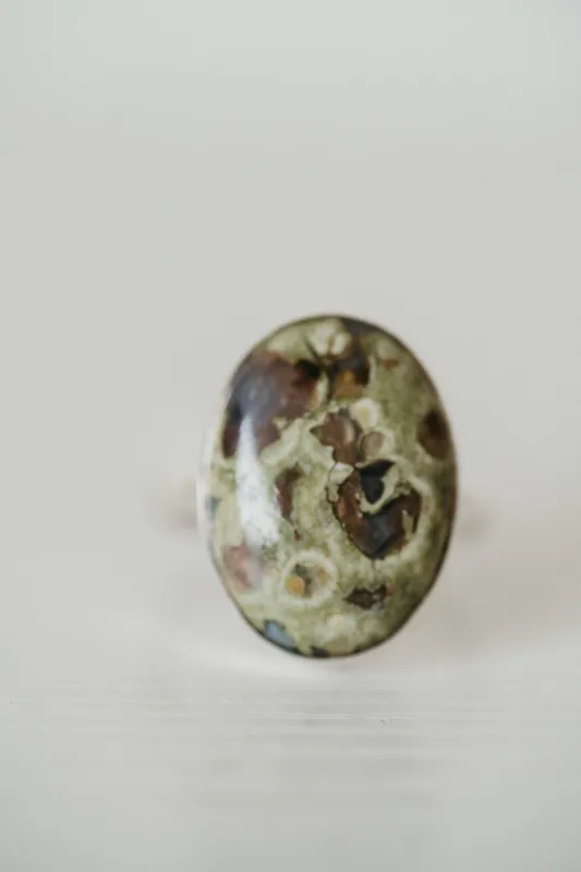 Felecia Ring | Rainforest Jasper sold by Goldie Lew