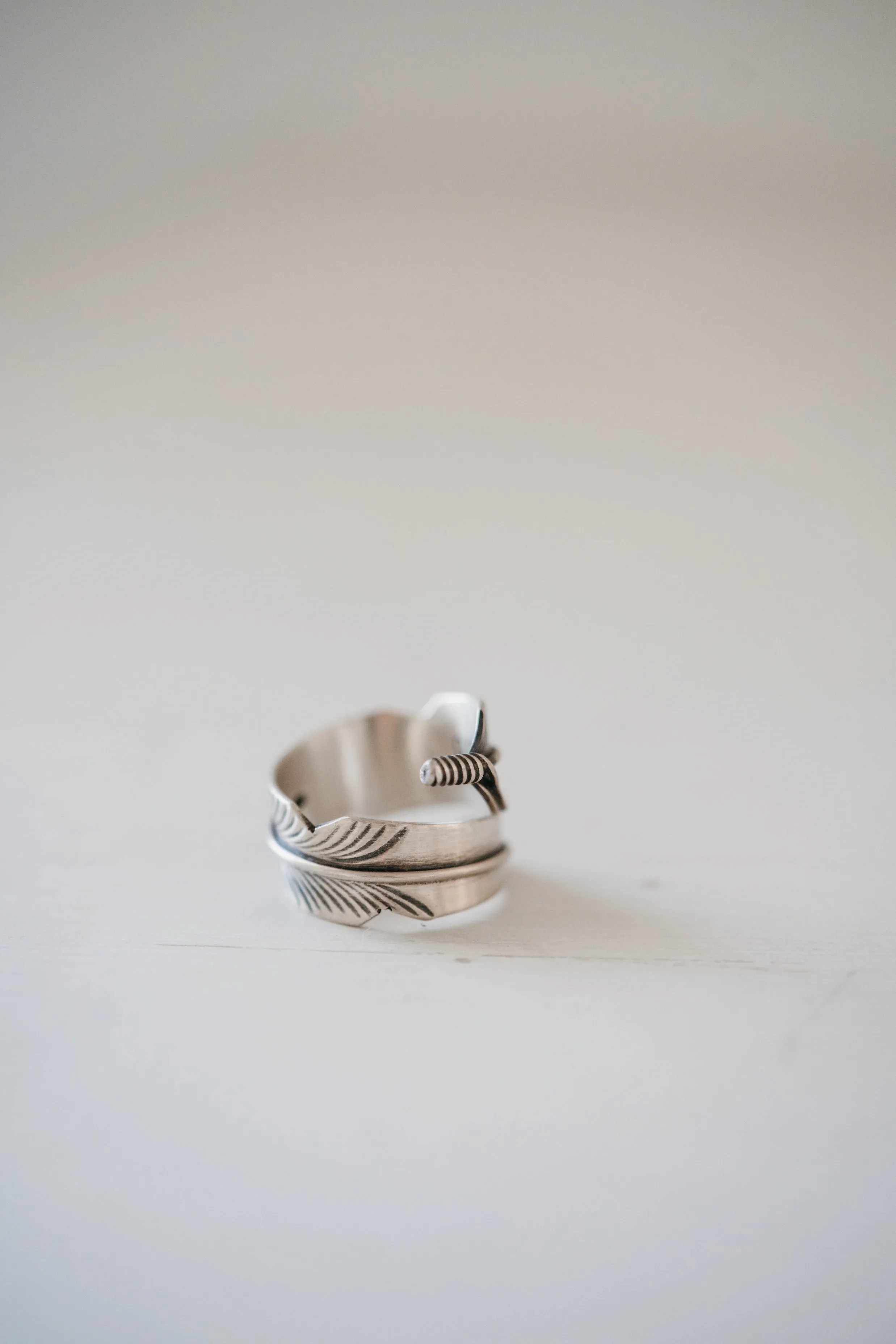 Silver Feather Ring - FINAL SALE sold by Goldie Lew product image thumbnail 3