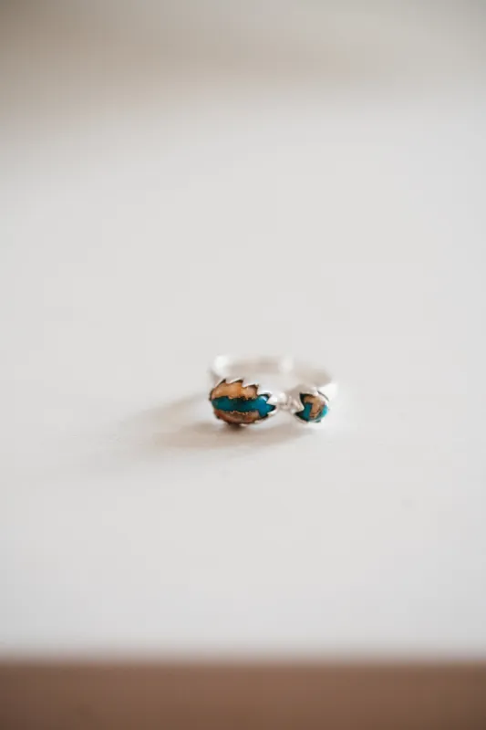 Bradlee Ring | Spiny Oyster Turquoise sold by Goldie Lew