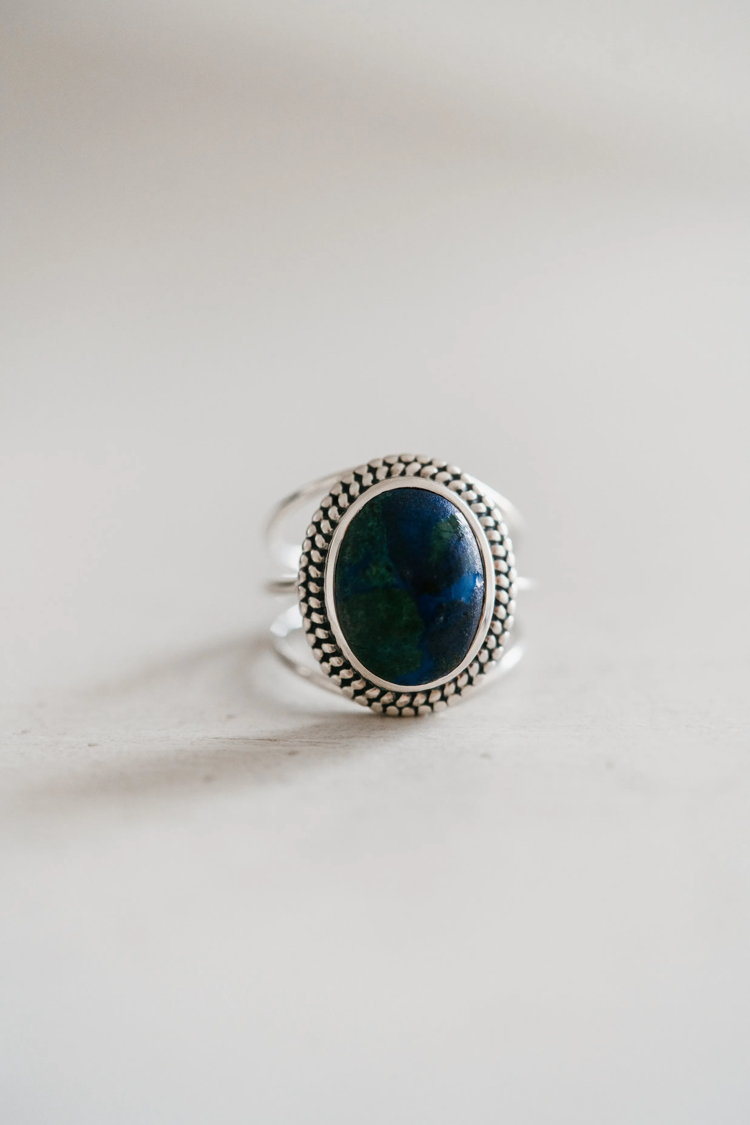 Trish Ring | Azorite Malachite sold by Goldie Lew
