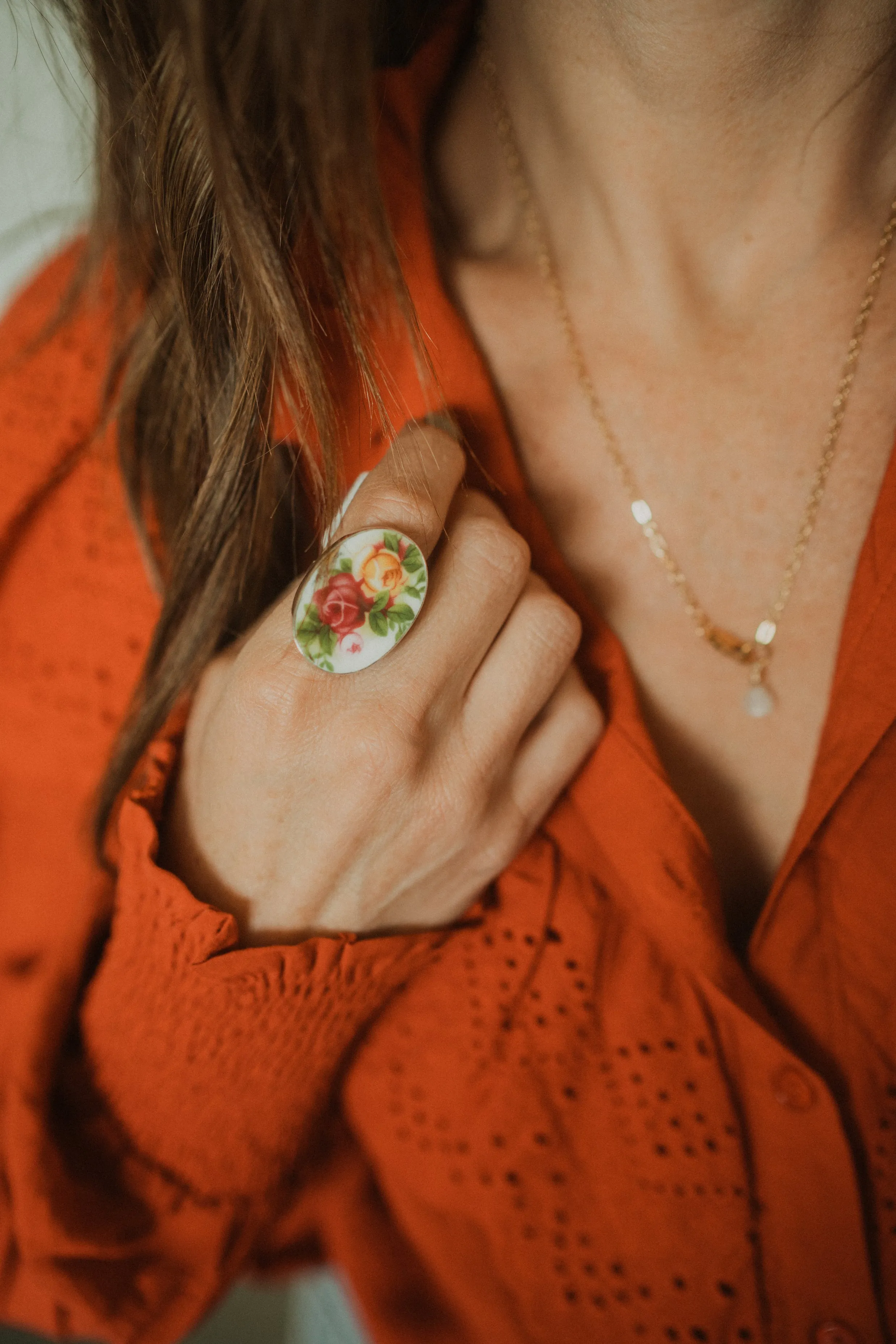 Cassia Ring | Floral sold by Goldie Lew product image thumbnail 2