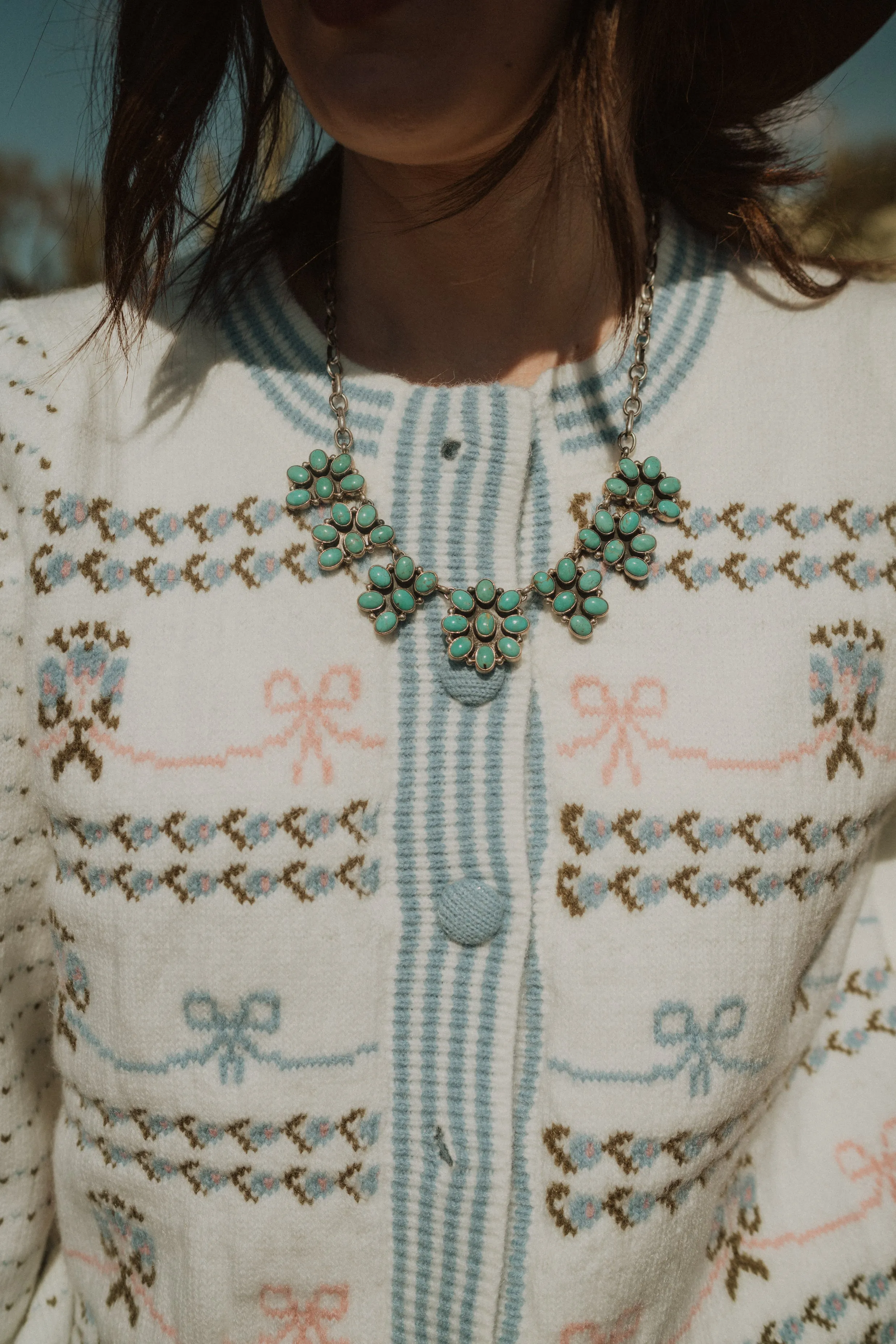 Tyann Necklace | Turquoise sold by Goldie Lew