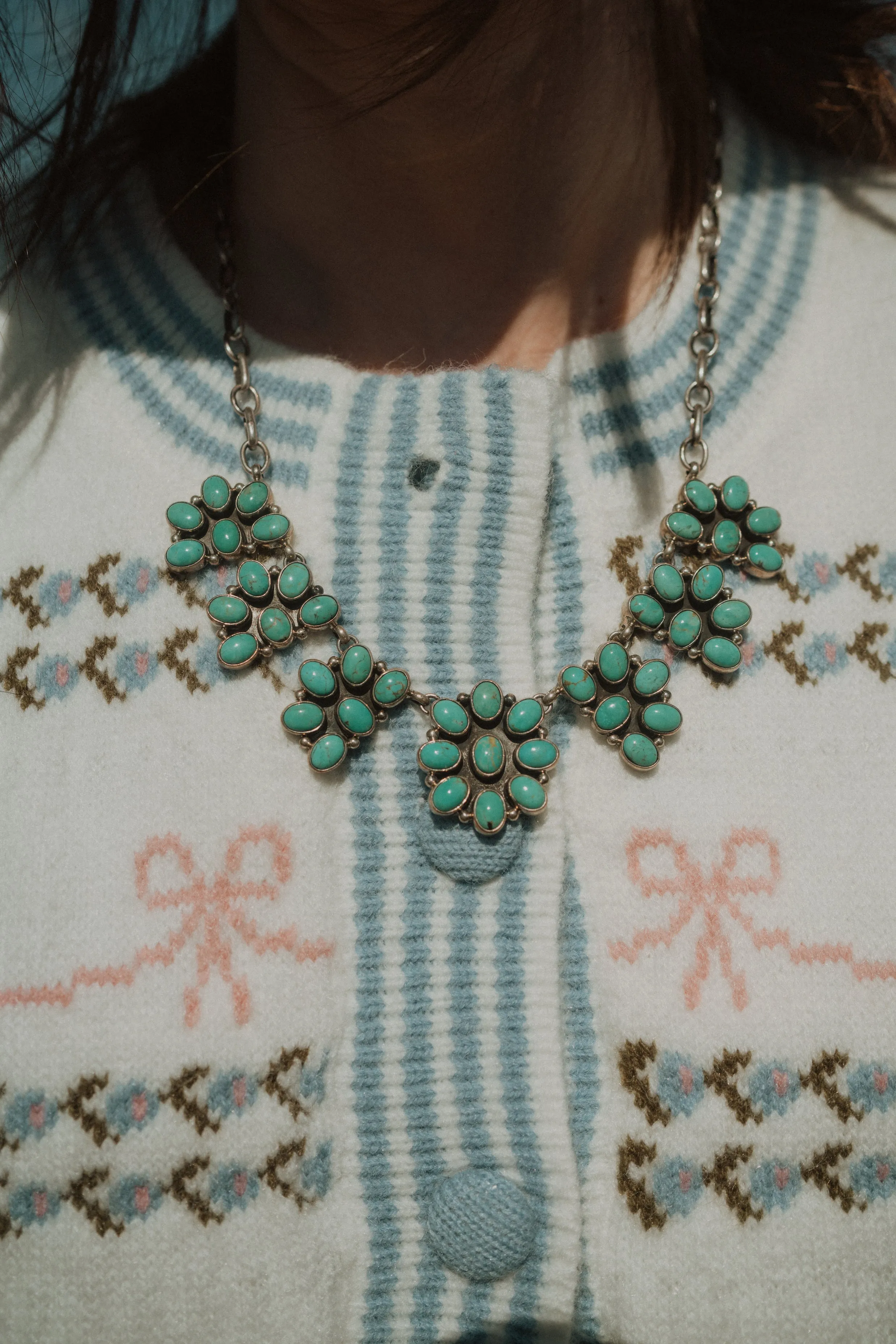 Tyann Necklace | Turquoise sold by Goldie Lew product image thumbnail 4
