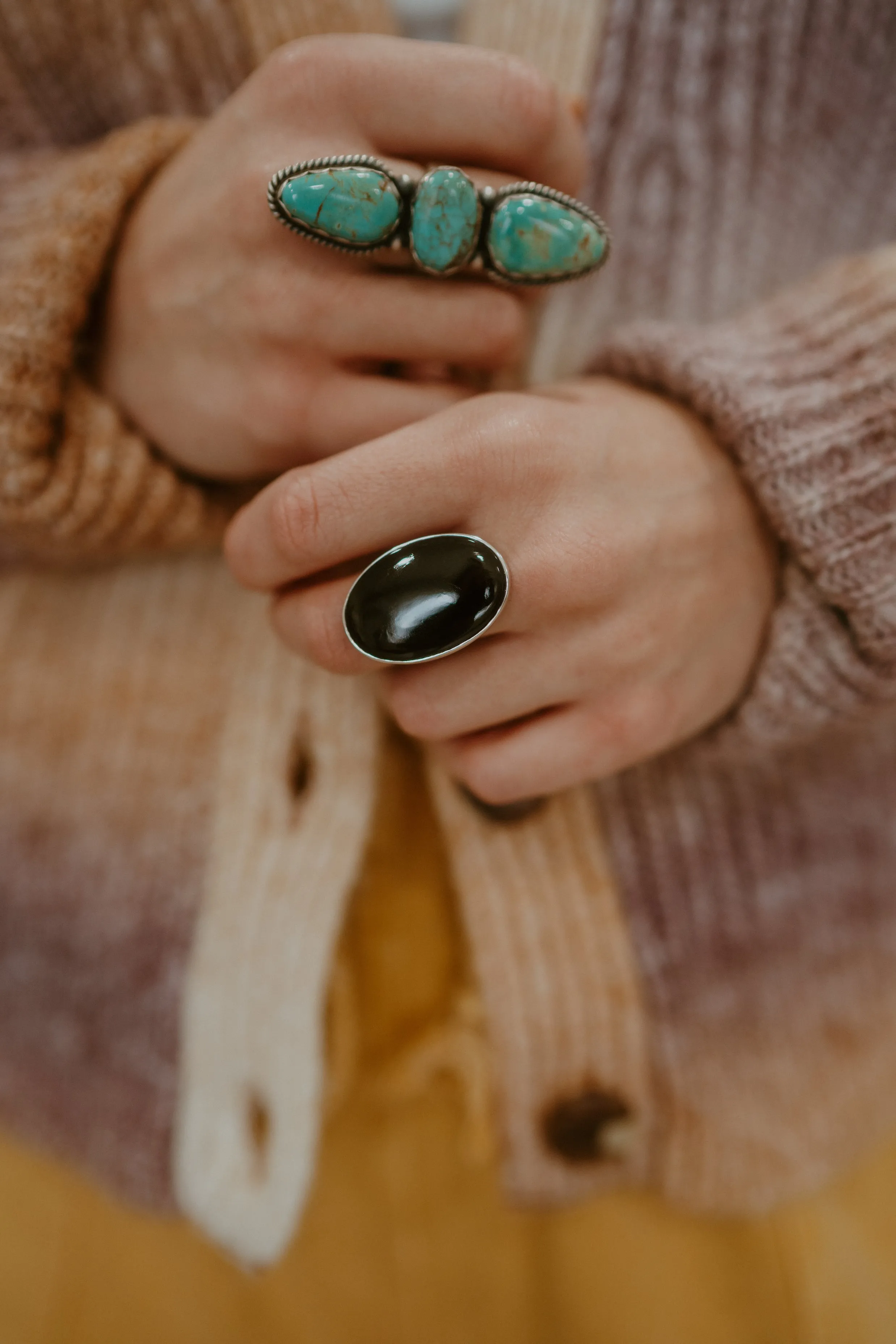 Lenny Ring | Black Onyx sold by Goldie Lew product image thumbnail 3