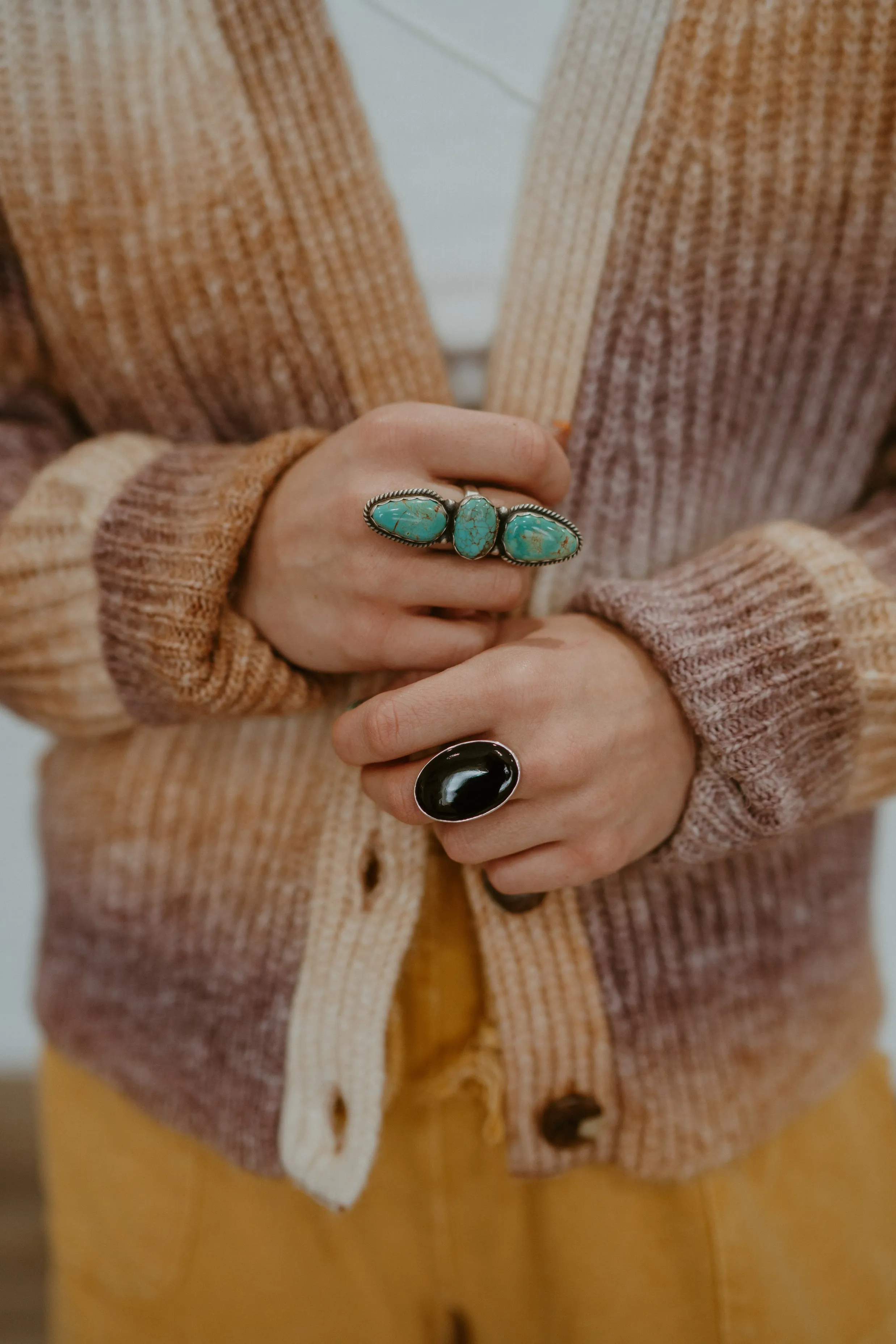 Lenny Ring | Black Onyx sold by Goldie Lew product image thumbnail 2