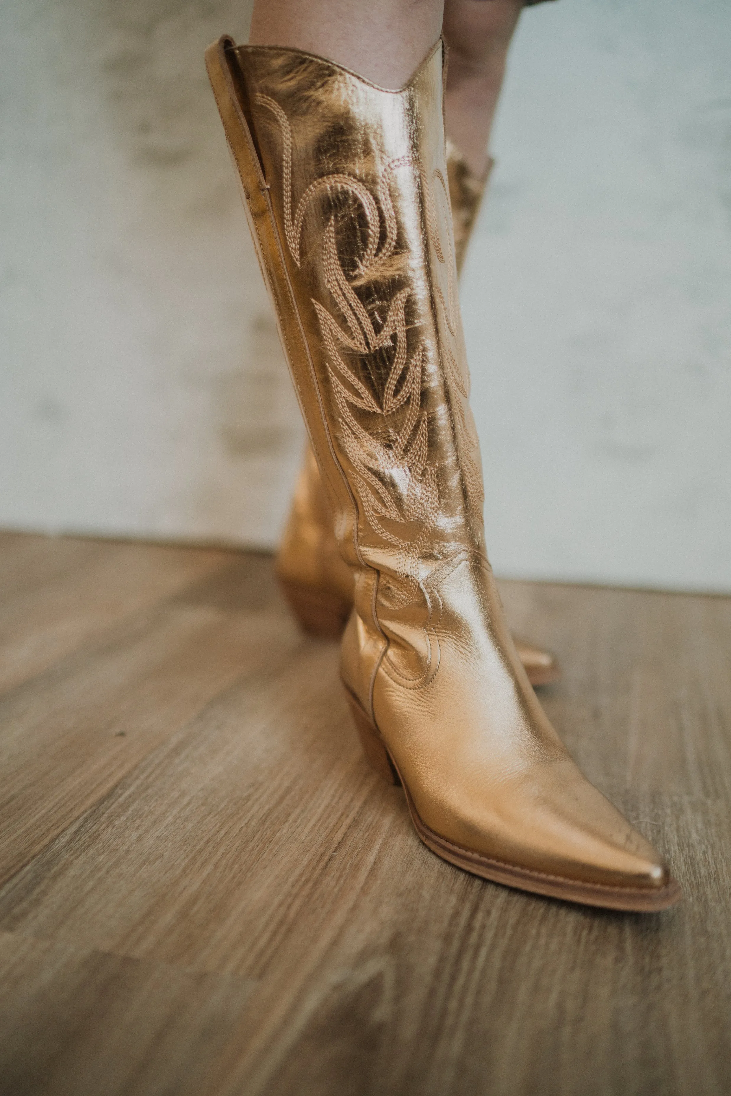 Agency Boots | Gold sold by Goldie Lew product image thumbnail 2