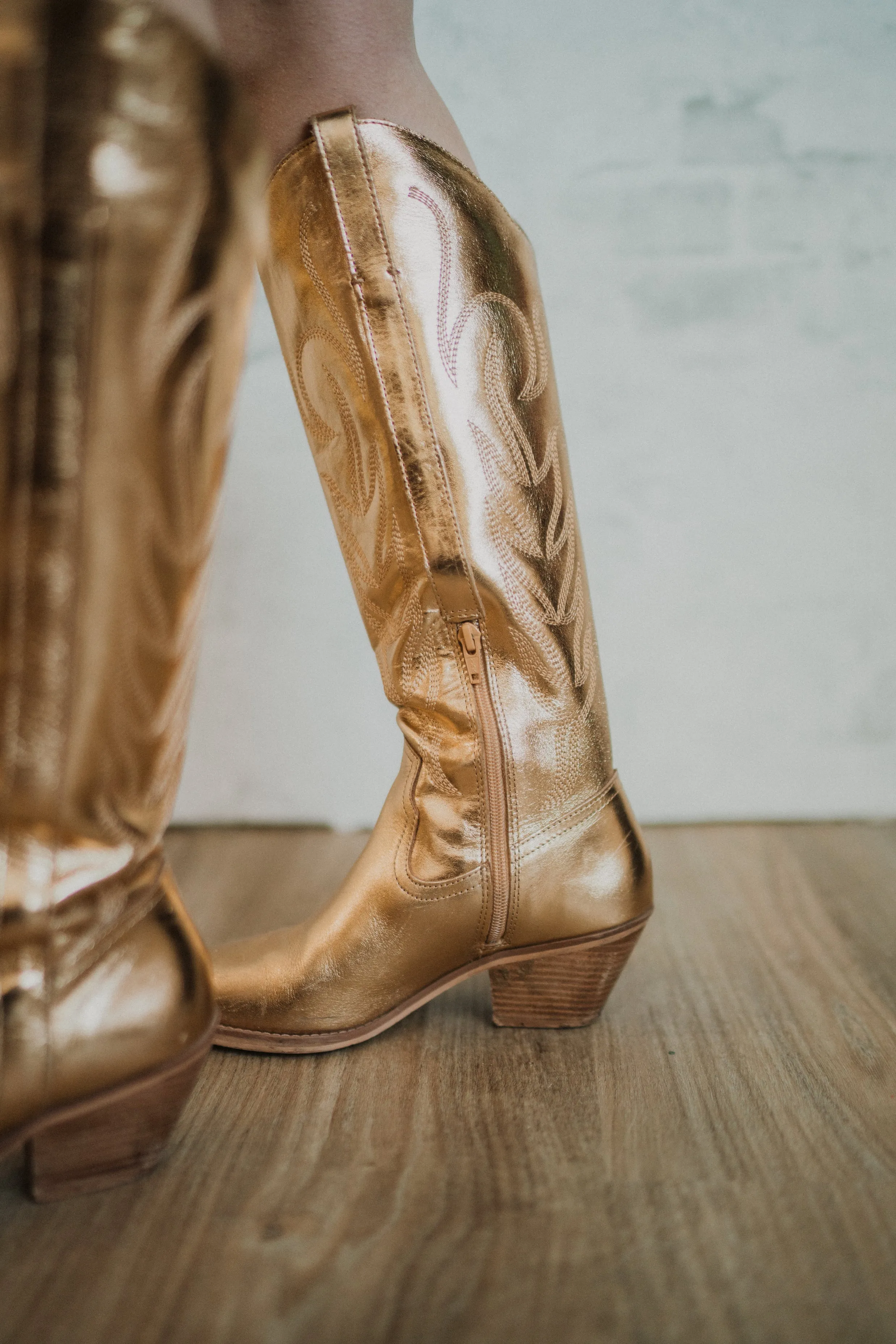 Agency Boots | Gold sold by Goldie Lew product image thumbnail 3