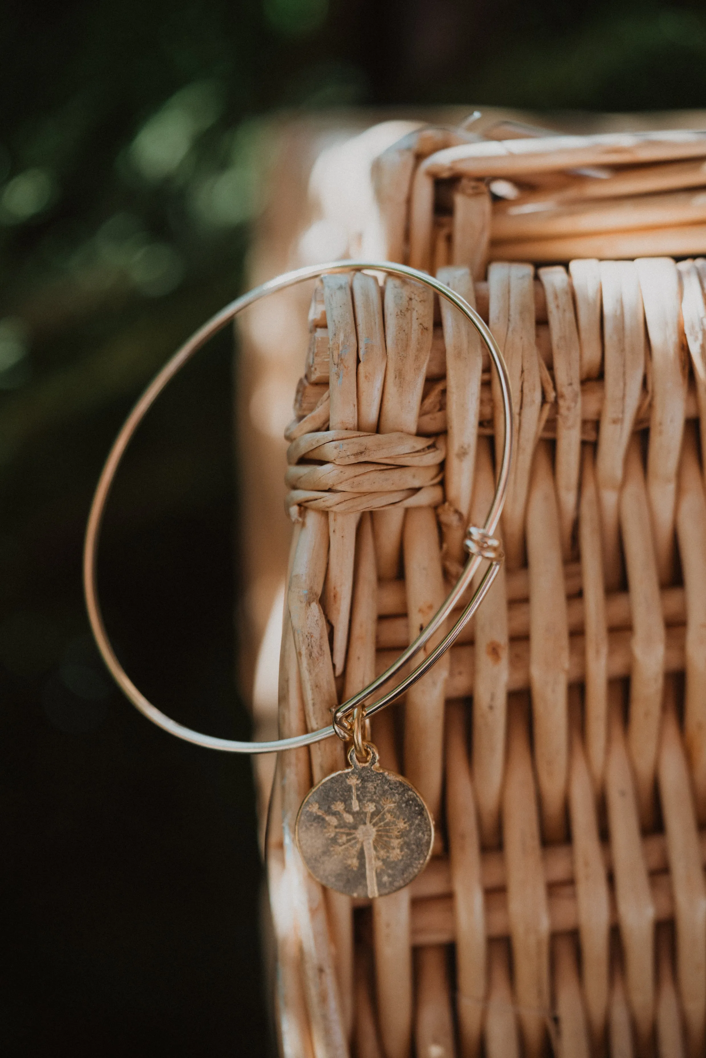 Gold Bracelet | Dandelion Charm sold by Goldie Lew