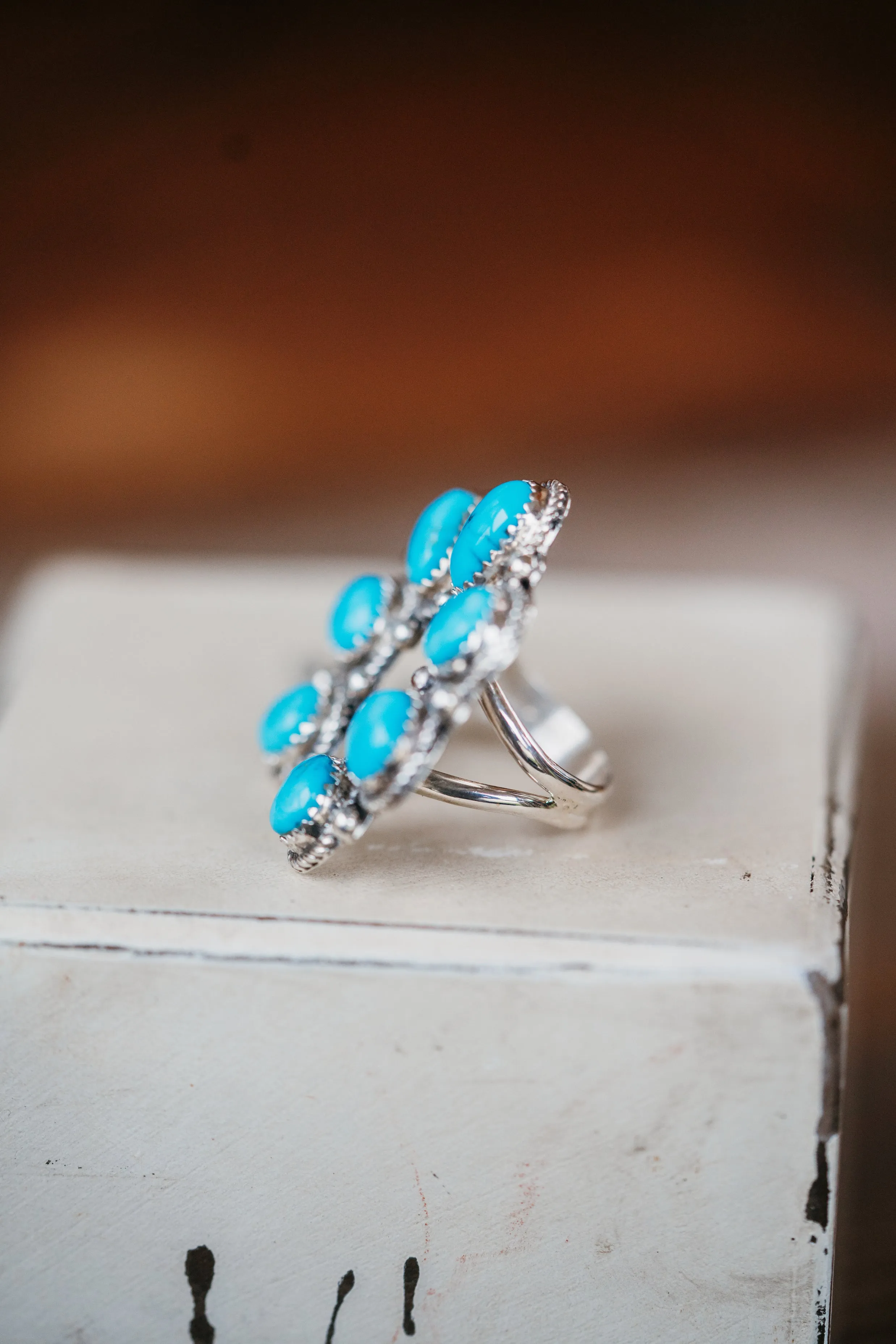 Hannah Ring | Turquoise sold by Goldie Lew product image thumbnail 5