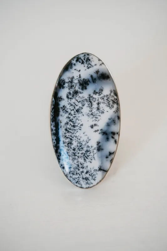 Roa RIng | Dendritic Opal- FINAL SALE sold by Goldie Lew