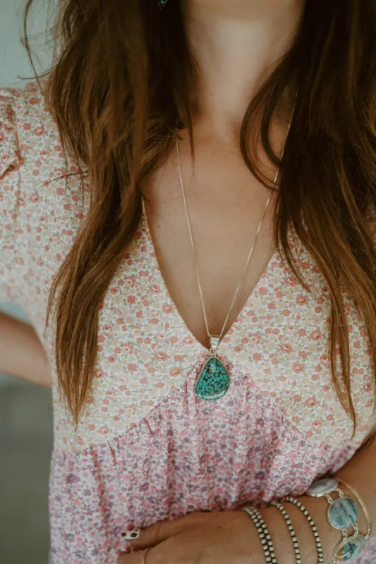Bev Necklace | Tibetan Turquoise sold by Goldie Lew