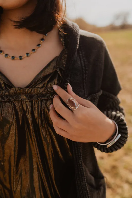 Gianna Ring | Red Sun Sitara sold by Goldie Lew