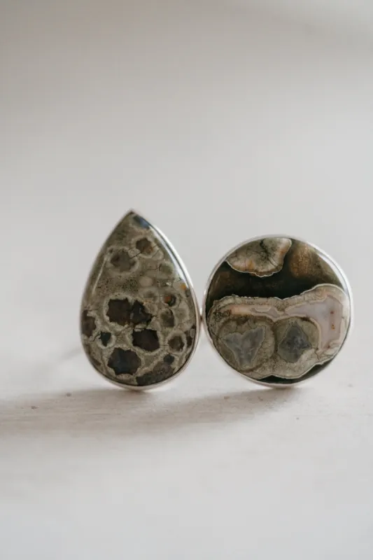 Lenny Ring | Rainforest Jasper sold by Goldie Lew