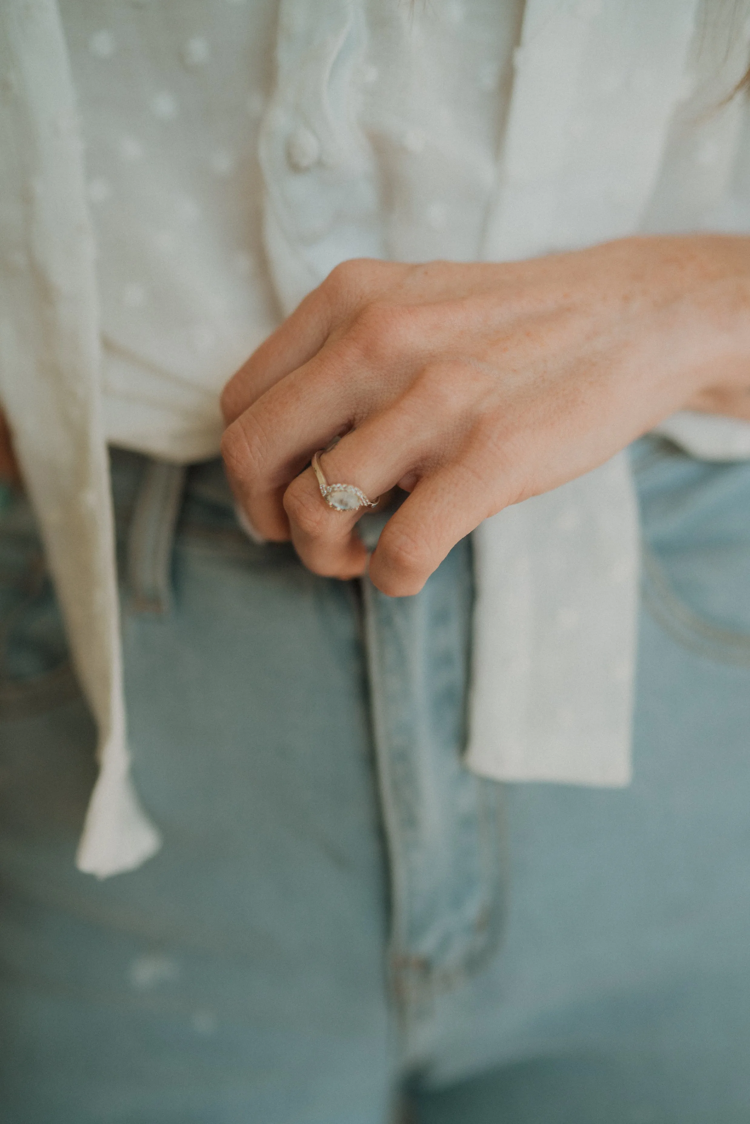 Ibiza Ring | Moonstone sold by Goldie Lew product image thumbnail 2