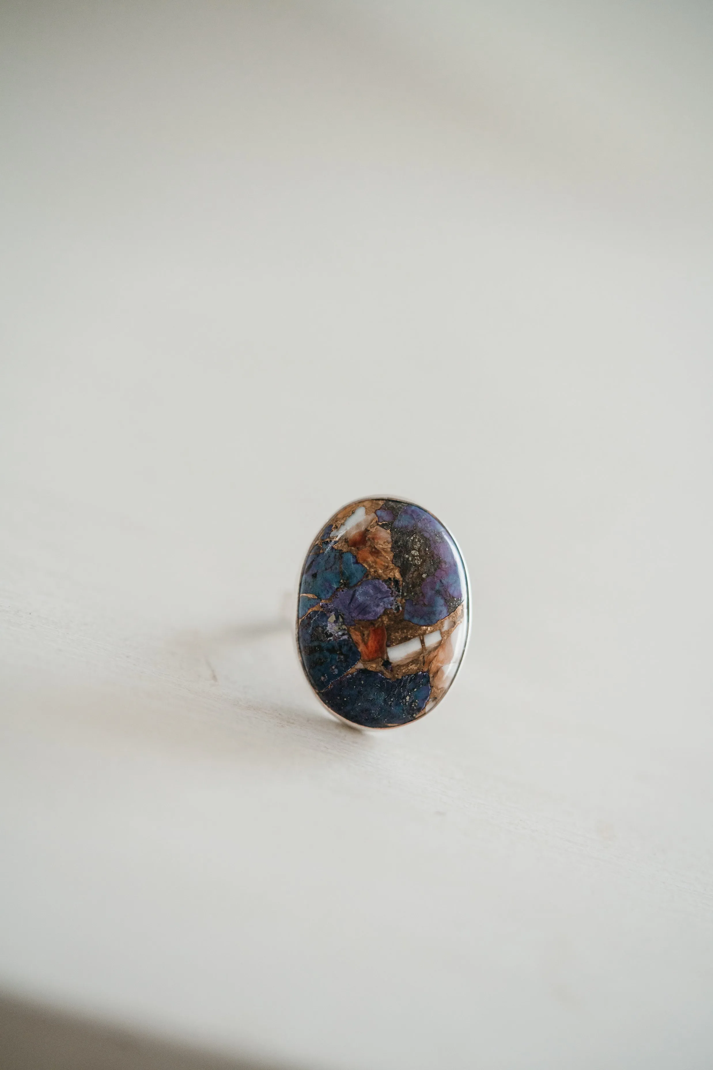 Celia Ring | Purple Turquoise sold by Goldie Lew product image thumbnail 5