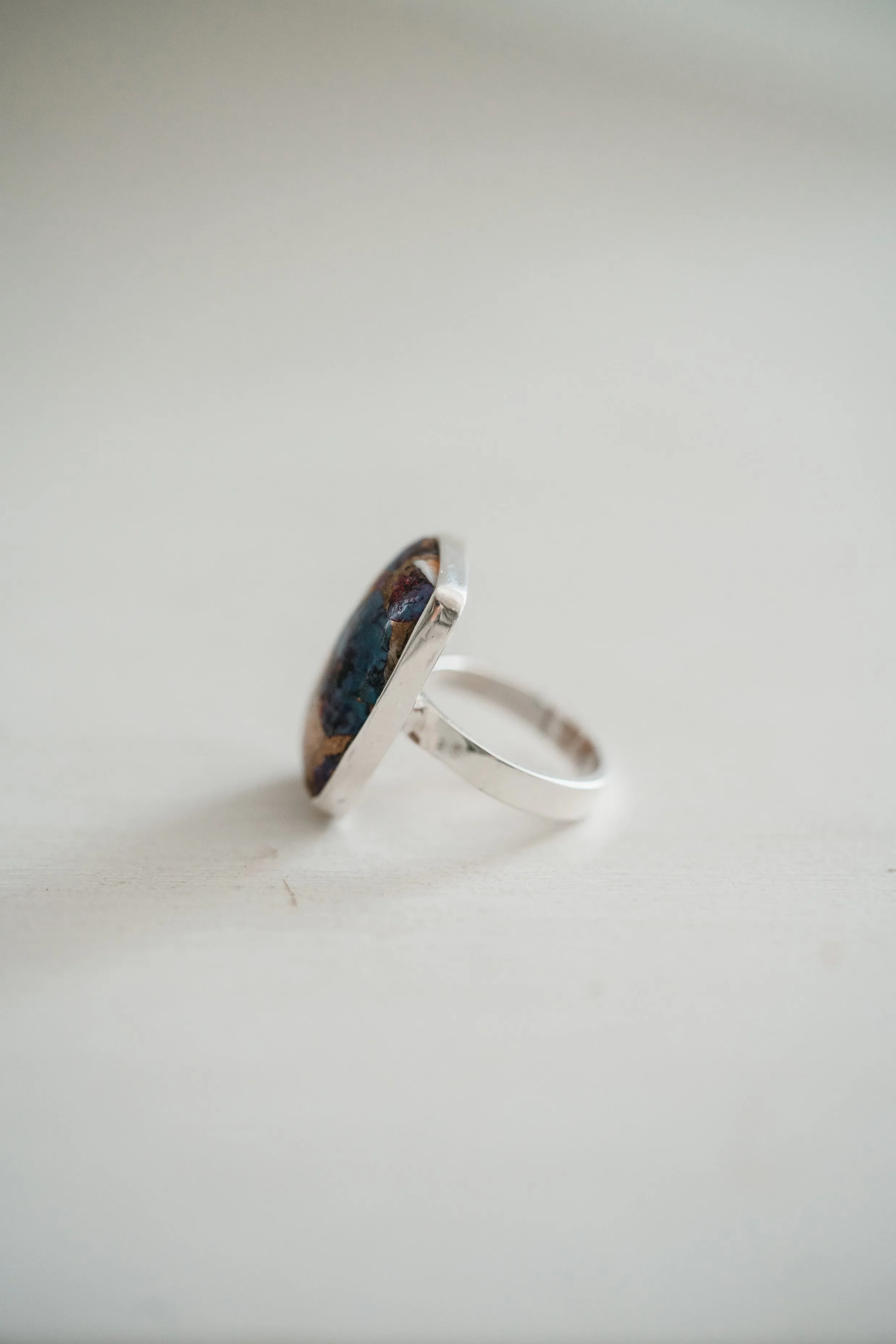 Celia Ring | Purple Turquoise sold by Goldie Lew product image thumbnail 4