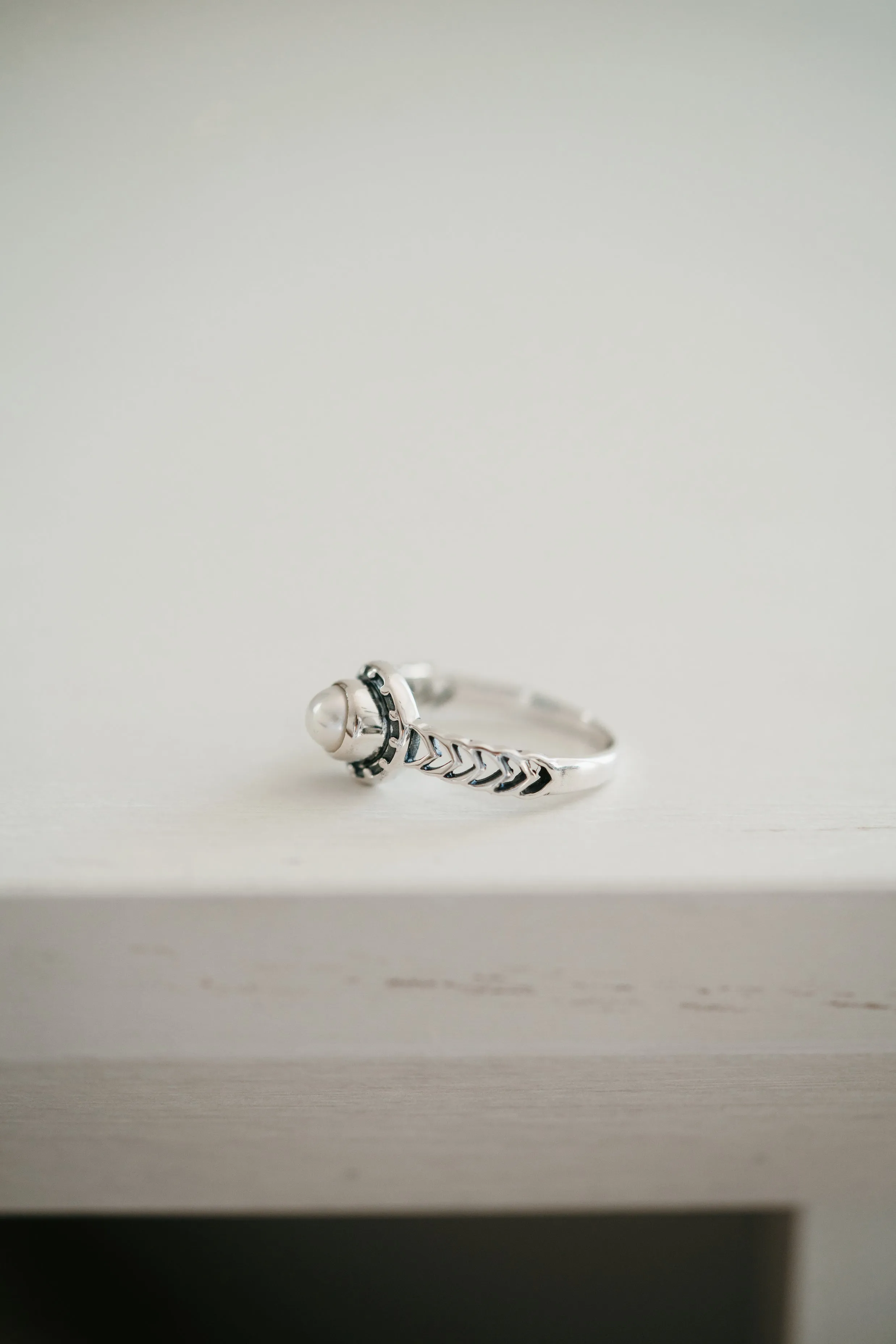 Amy Ring | Pearl sold by Goldie Lew product image thumbnail 2