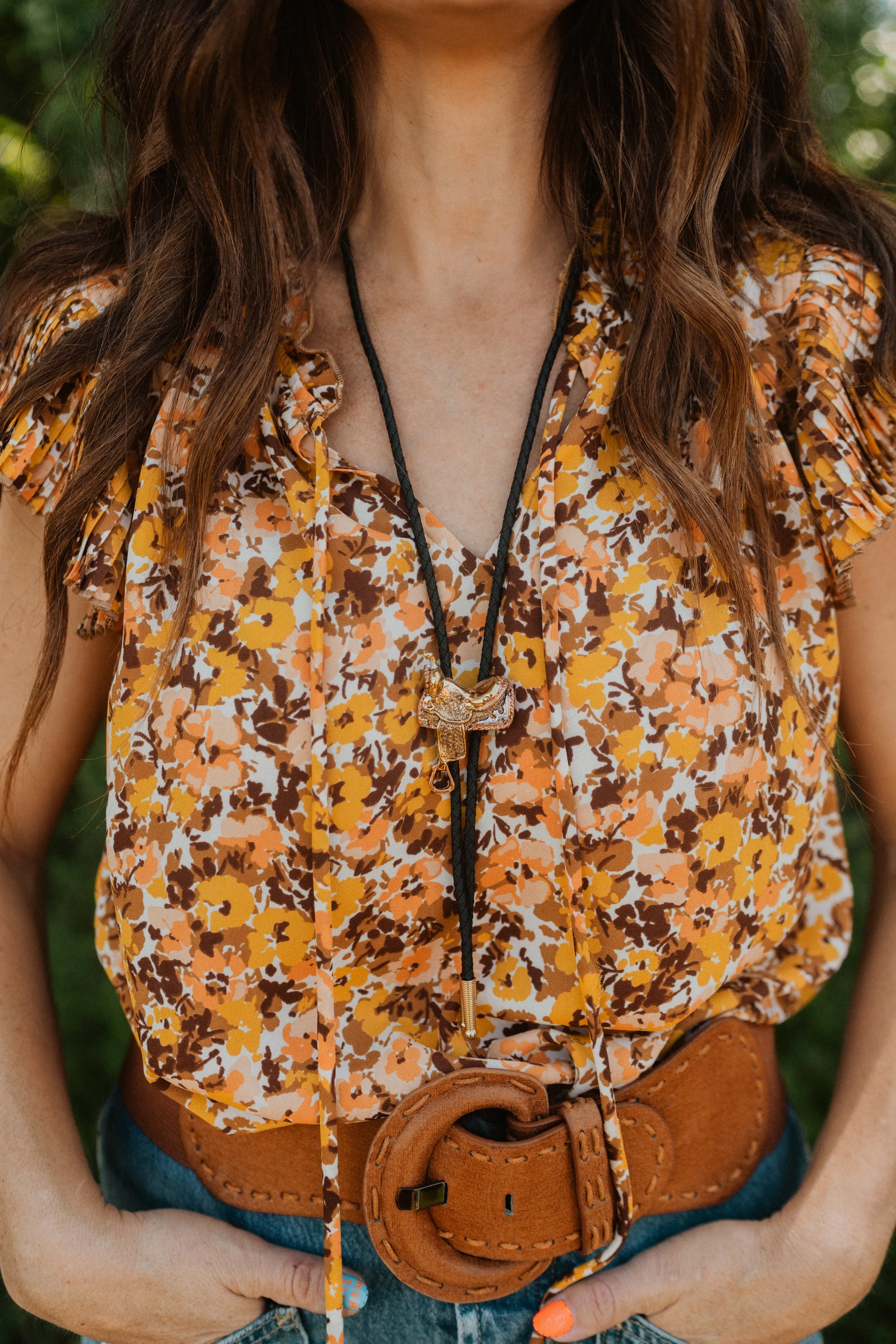 Saddle Bolo Tie sold by Goldie Lew