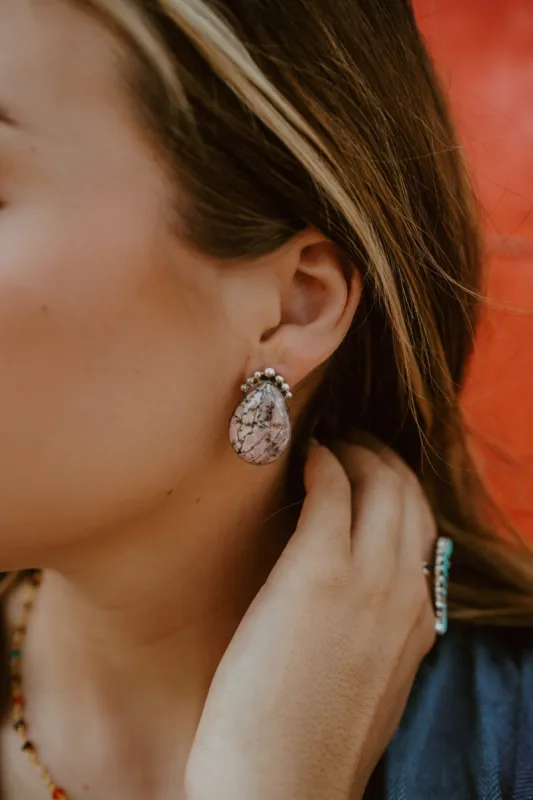 Pink Rory Earrings sold by Goldie Lew