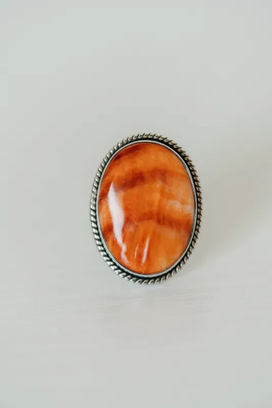 Judy Ring | Spiny Oyster Orange sold by Goldie Lew