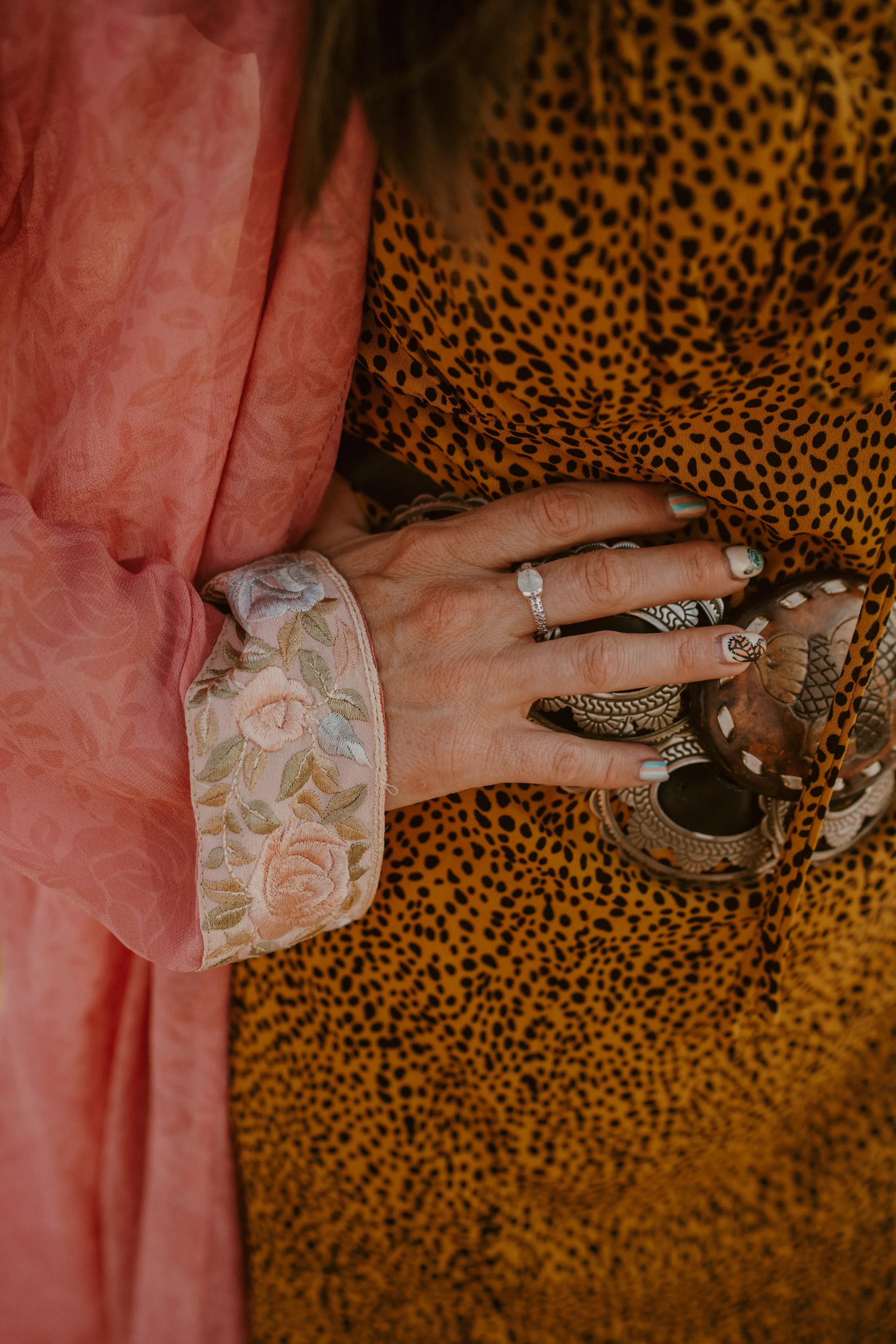 Jude Ring | Rainbow Moonstone - FINAL SALE sold by Goldie Lew product image thumbnail 4