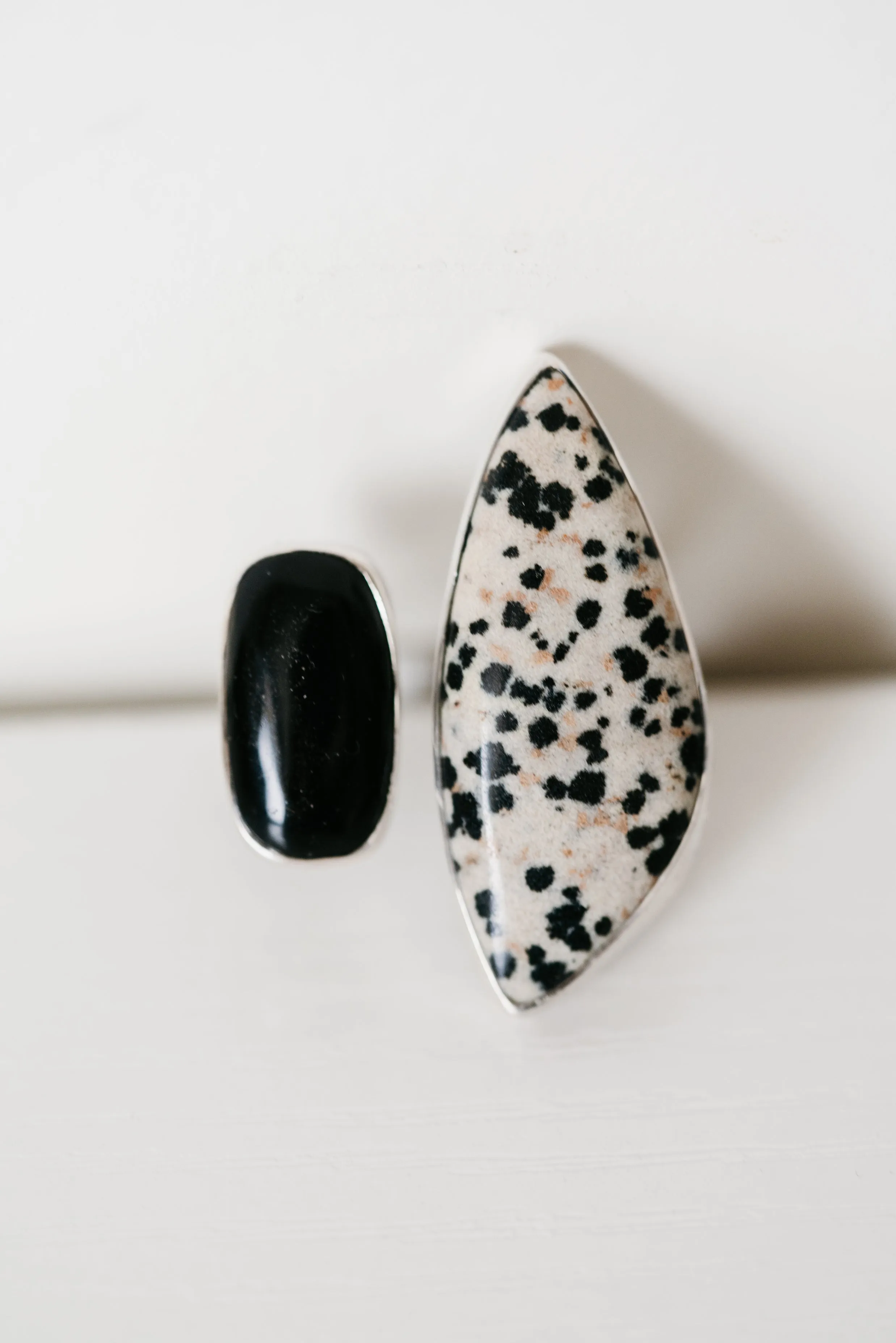 Randy Ring | Dalmatian Jasper + Black Onyx sold by Goldie Lew product image thumbnail 4