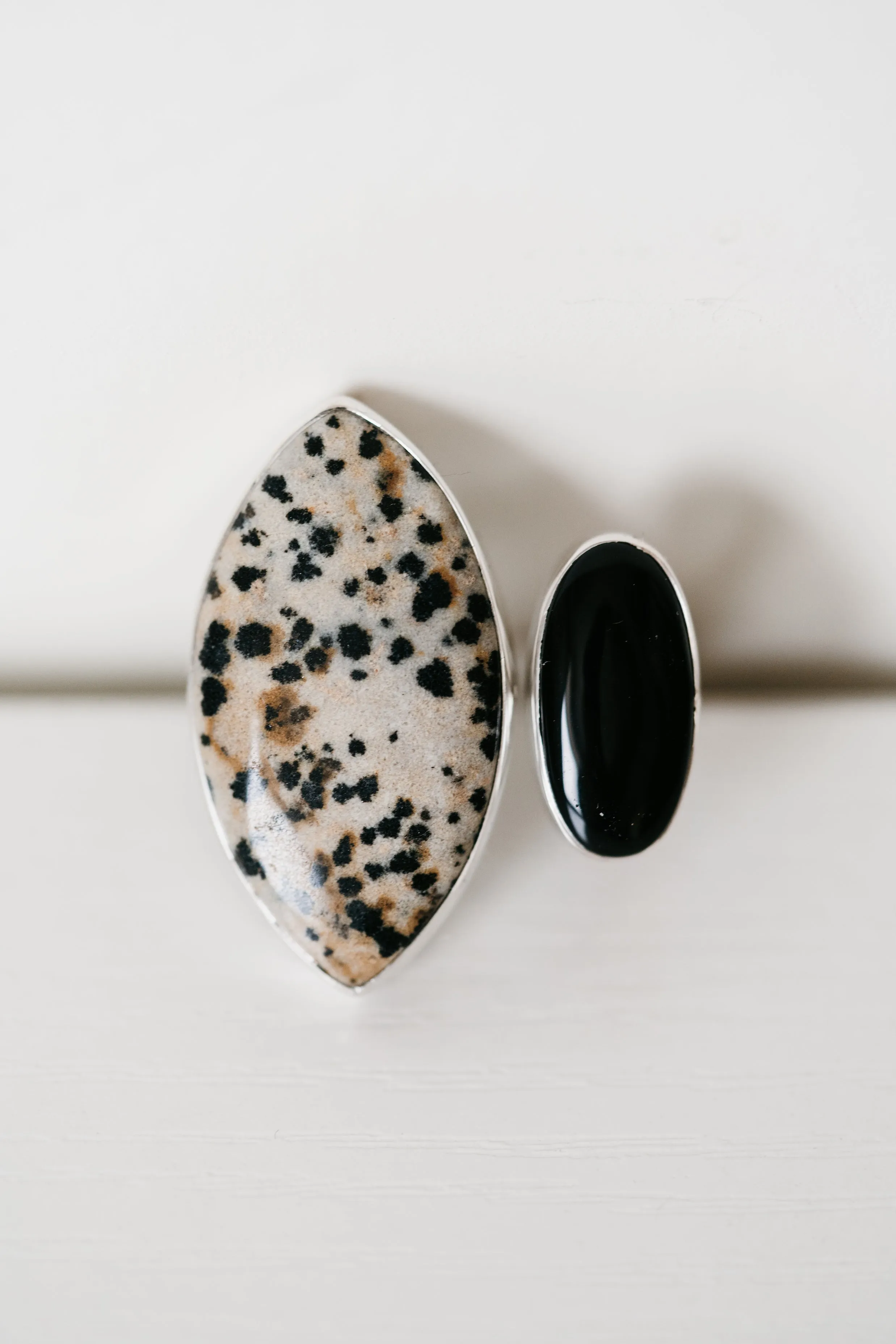 Randy Ring | Dalmatian Jasper + Black Onyx sold by Goldie Lew product image thumbnail 5