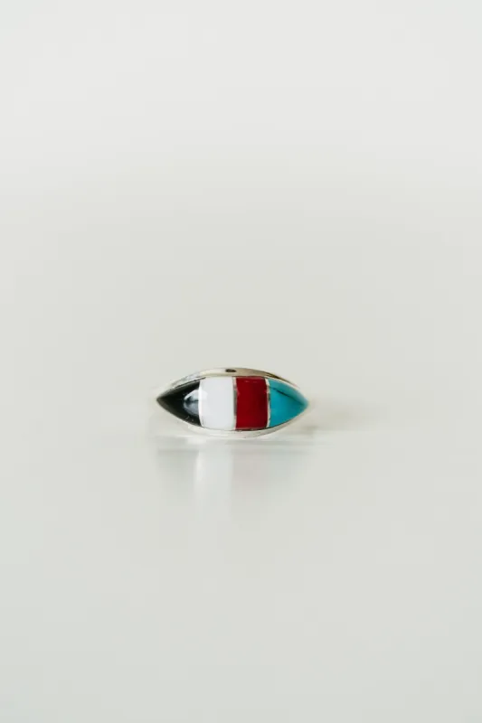Mini Vertical Shield Ring | Multicolor sold by Goldie Lew