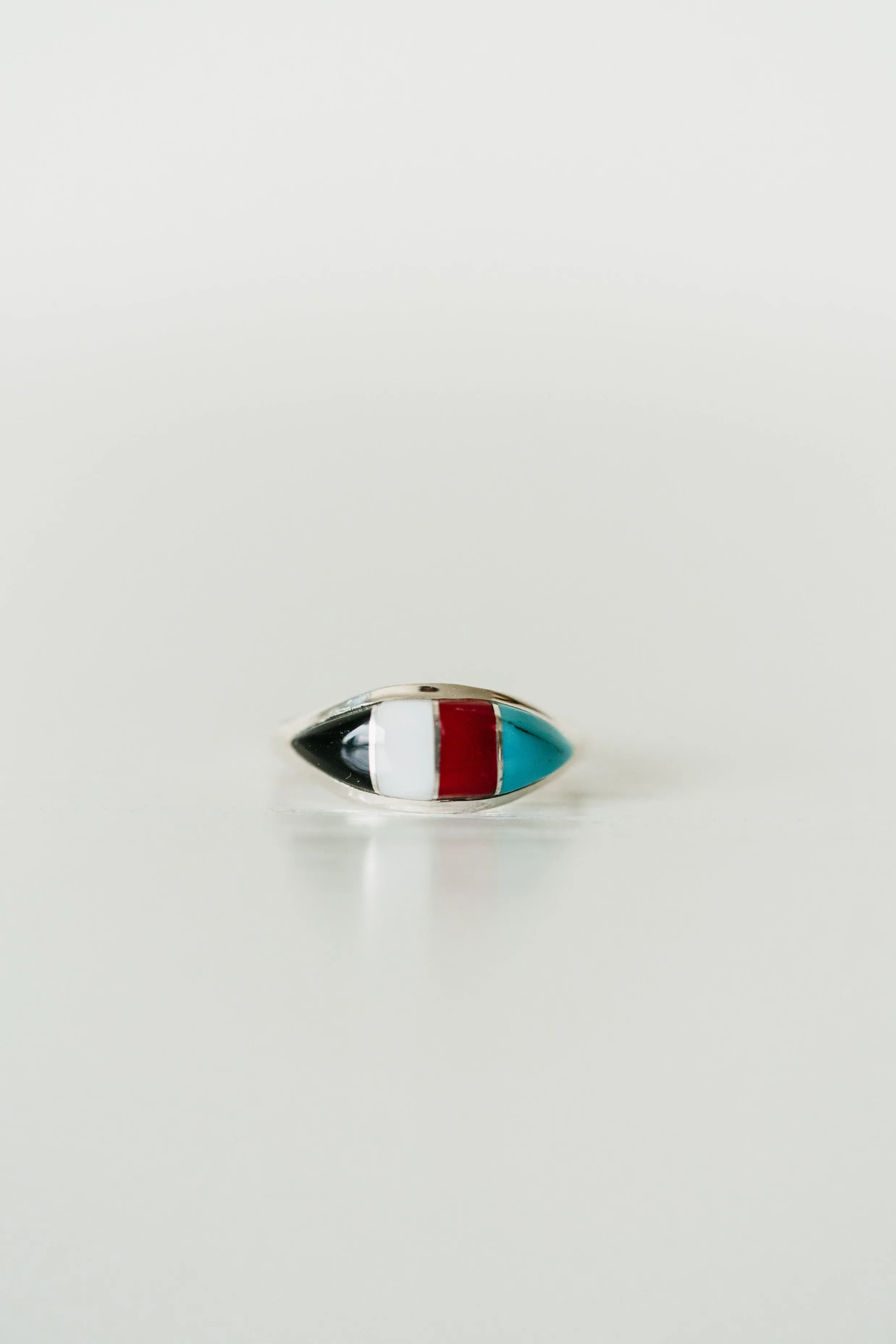 Mini Vertical Shield Ring | Multicolor sold by Goldie Lew