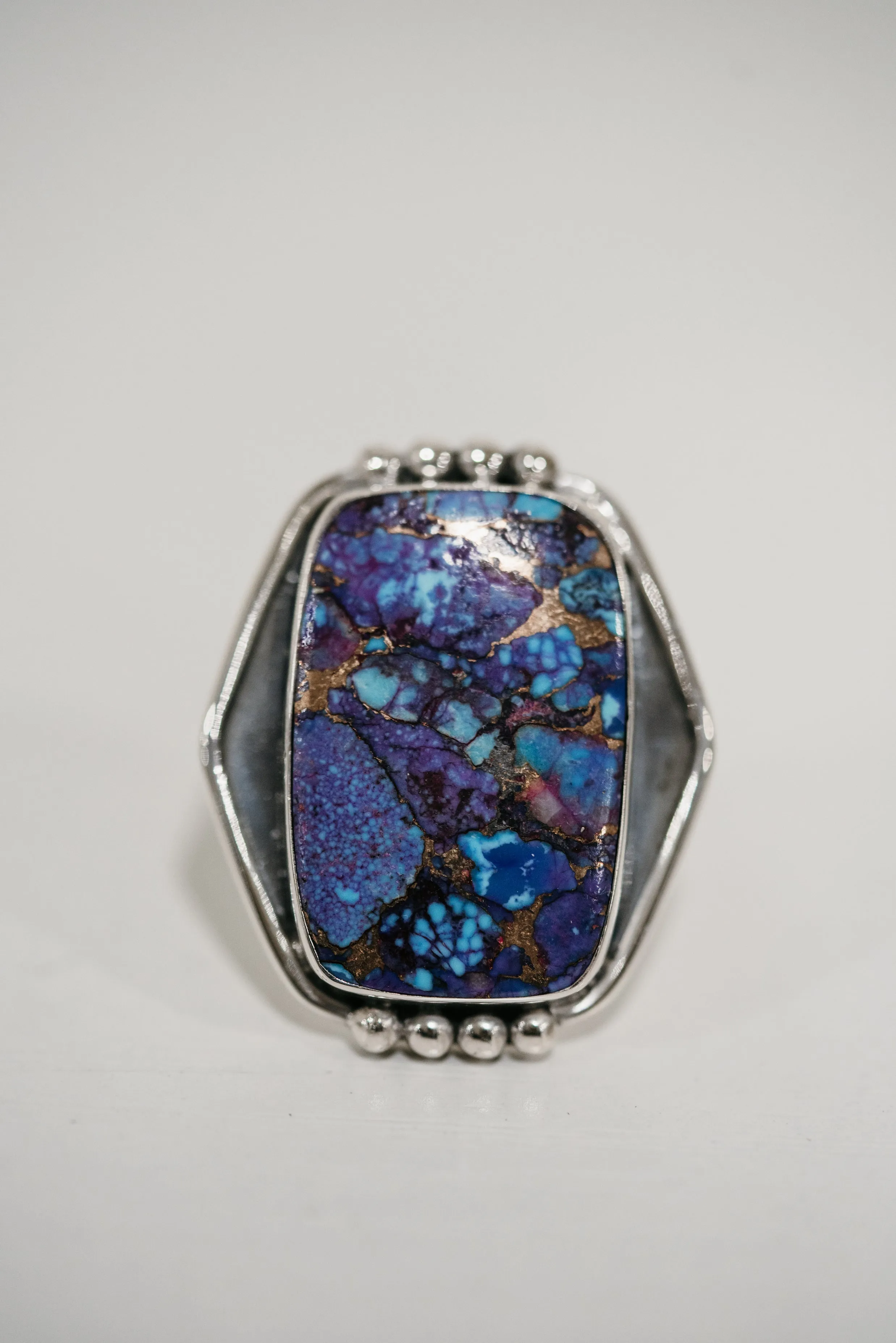 Jenni Kait Ring | Purple Turquoise sold by Goldie Lew product image thumbnail 3
