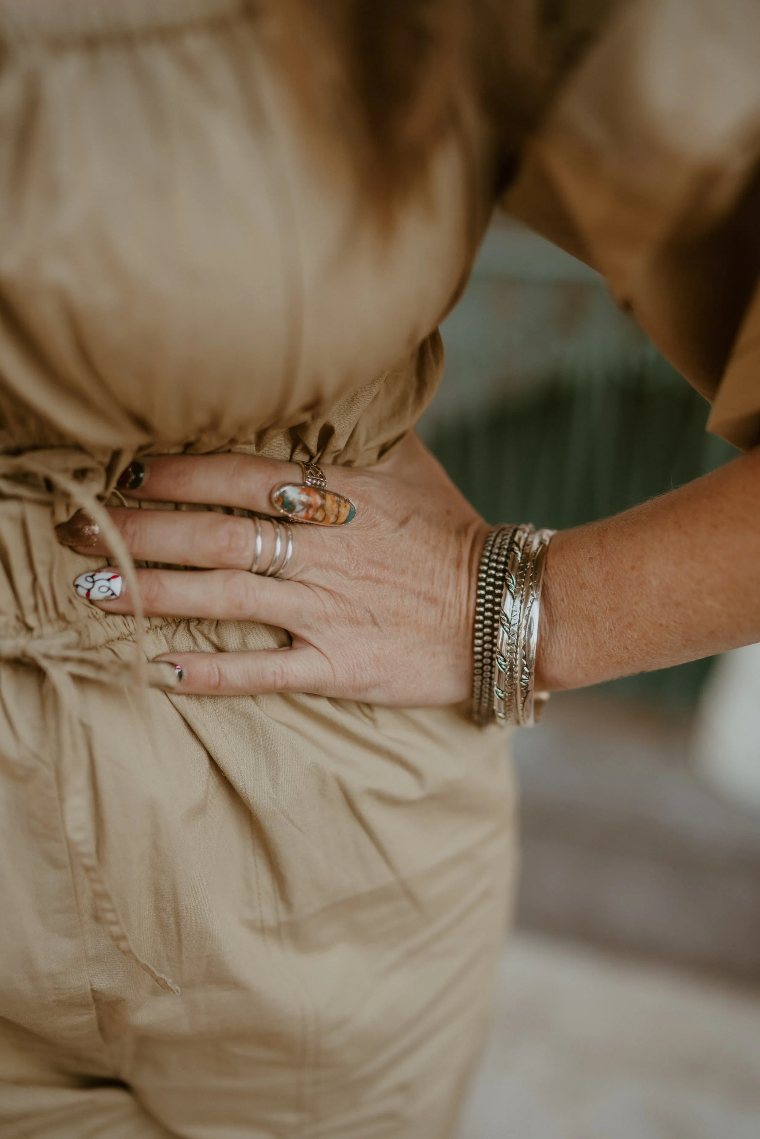 Lessie Ring | Spiny Turquoise sold by Goldie Lew product image thumbnail 3