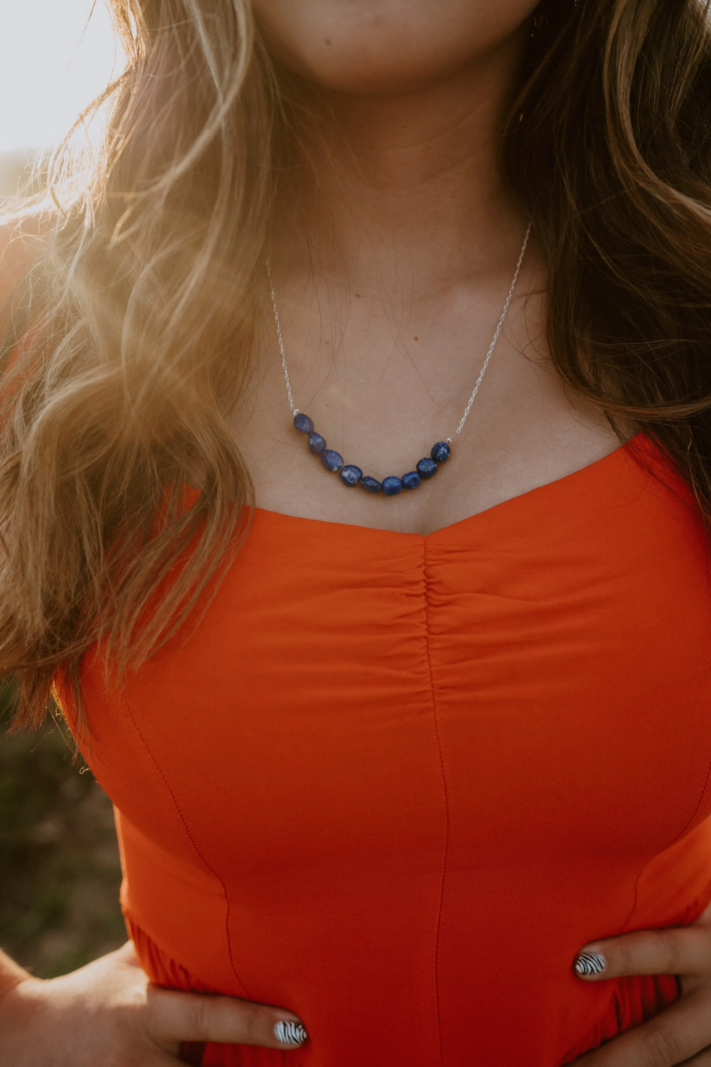 Bentley Necklace | Blue Lapis sold by Goldie Lew