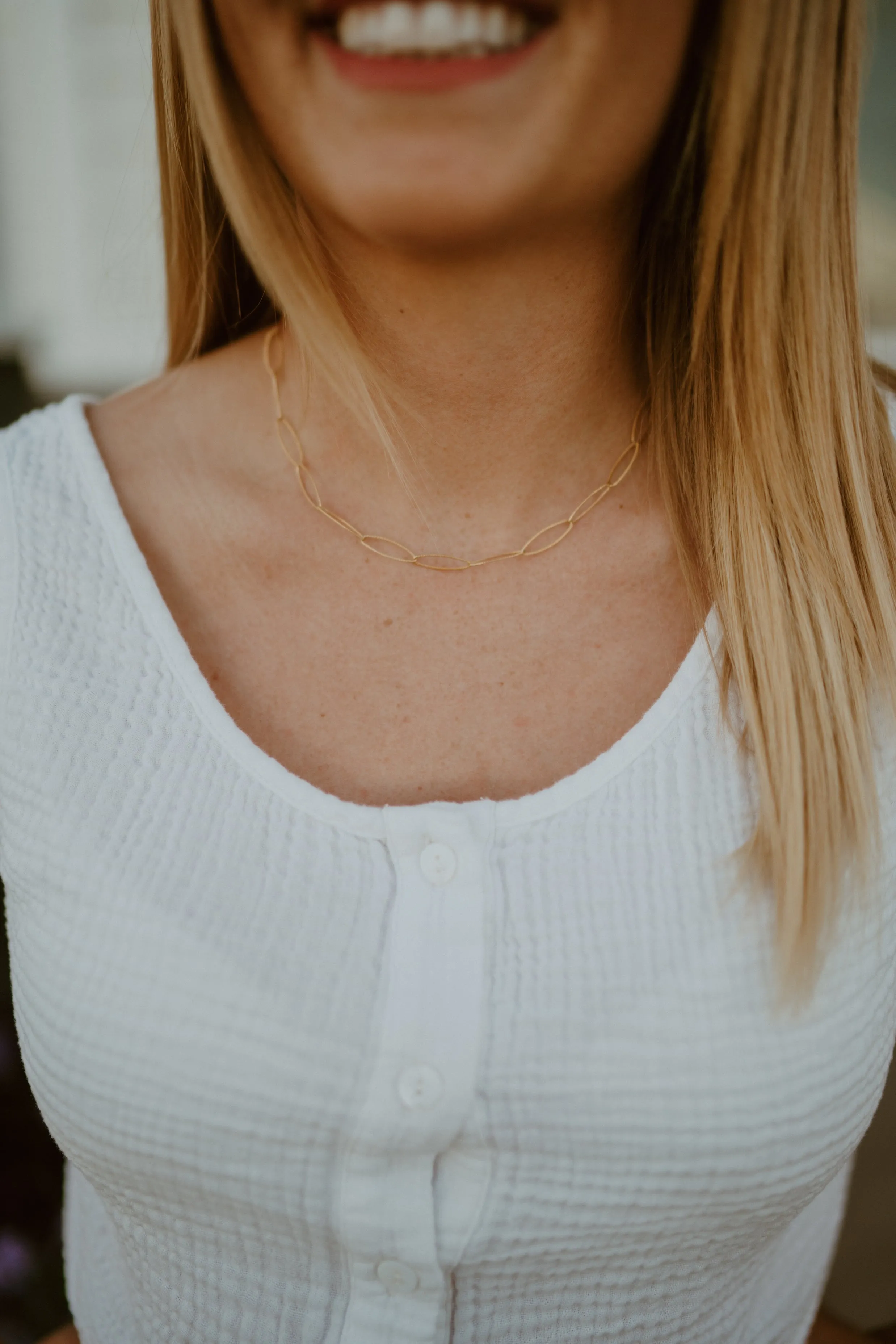 Etched Shelly Necklace sold by Goldie Lew