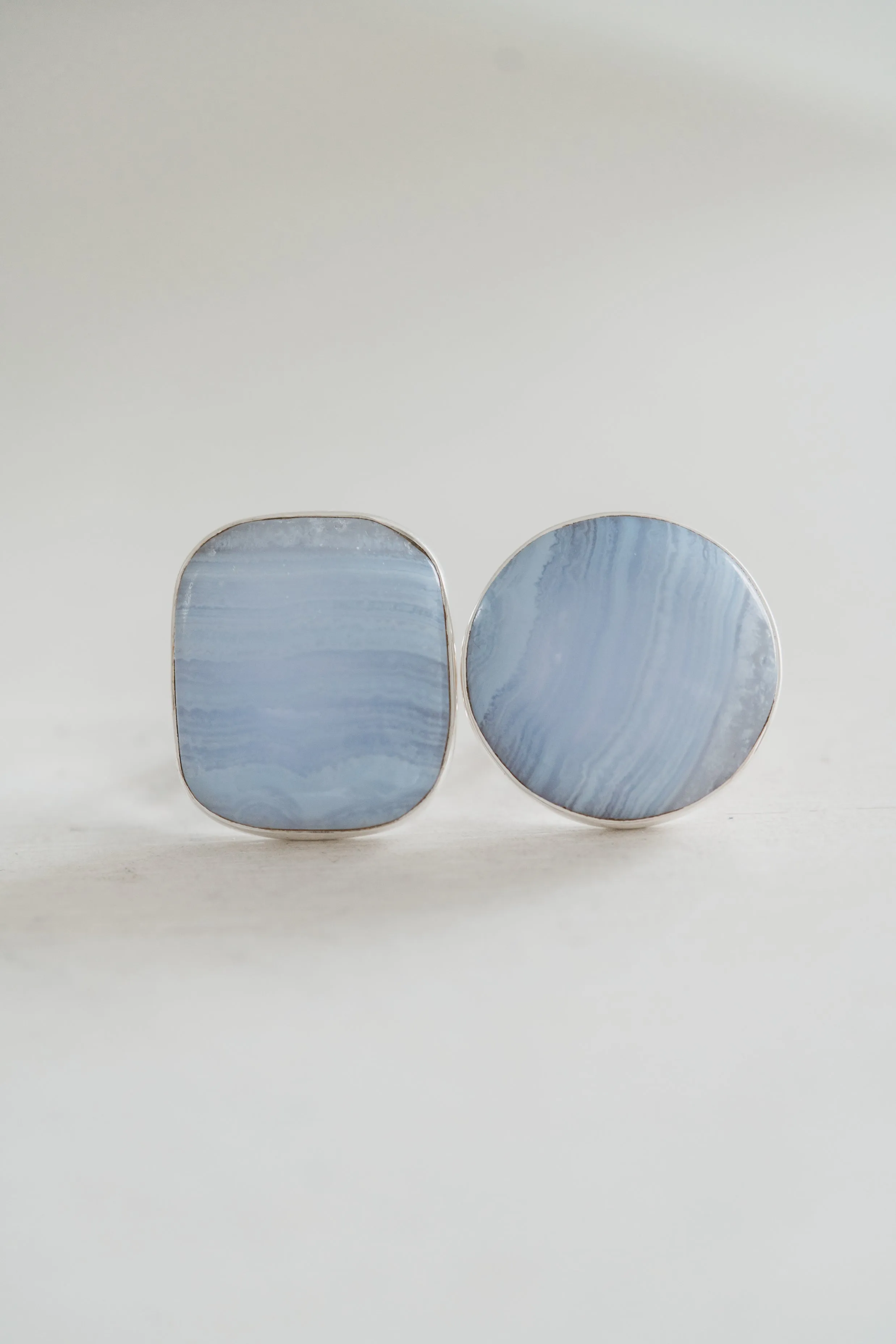 Alonzo Ring | #2 | Blue Lace Agate sold by Goldie Lew
