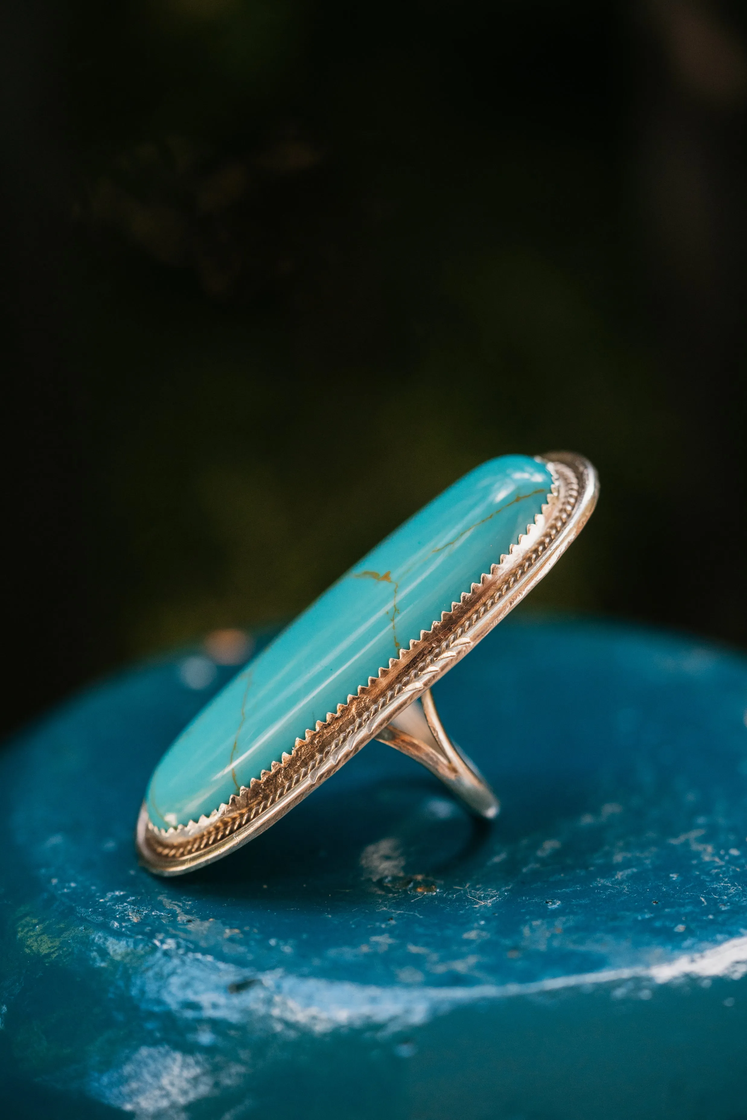 Betty Ring | Turquoise - FINAL SALE sold by Goldie Lew product image thumbnail 4