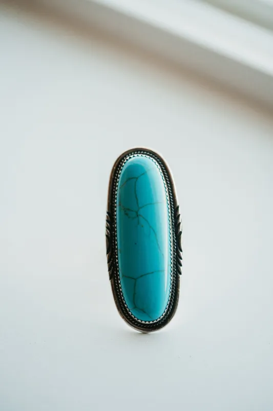 Betty Ring | Turquoise - FINAL SALE sold by Goldie Lew