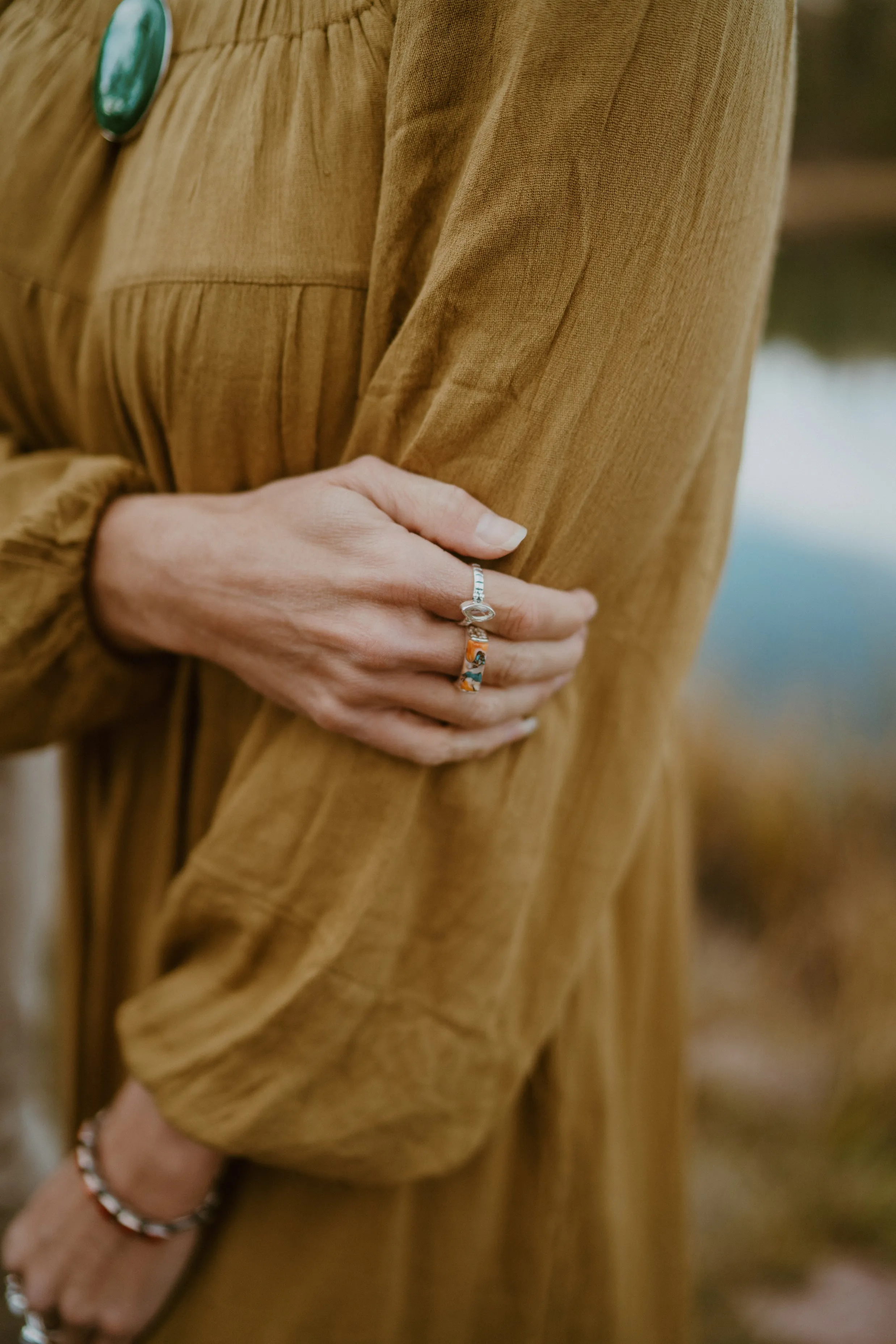 Joey Ring | Spiny Turquoise sold by Goldie Lew product image thumbnail 4