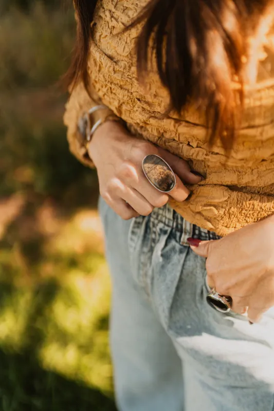 Forrest Ring | Peanut Brush Jasper sold by Goldie Lew