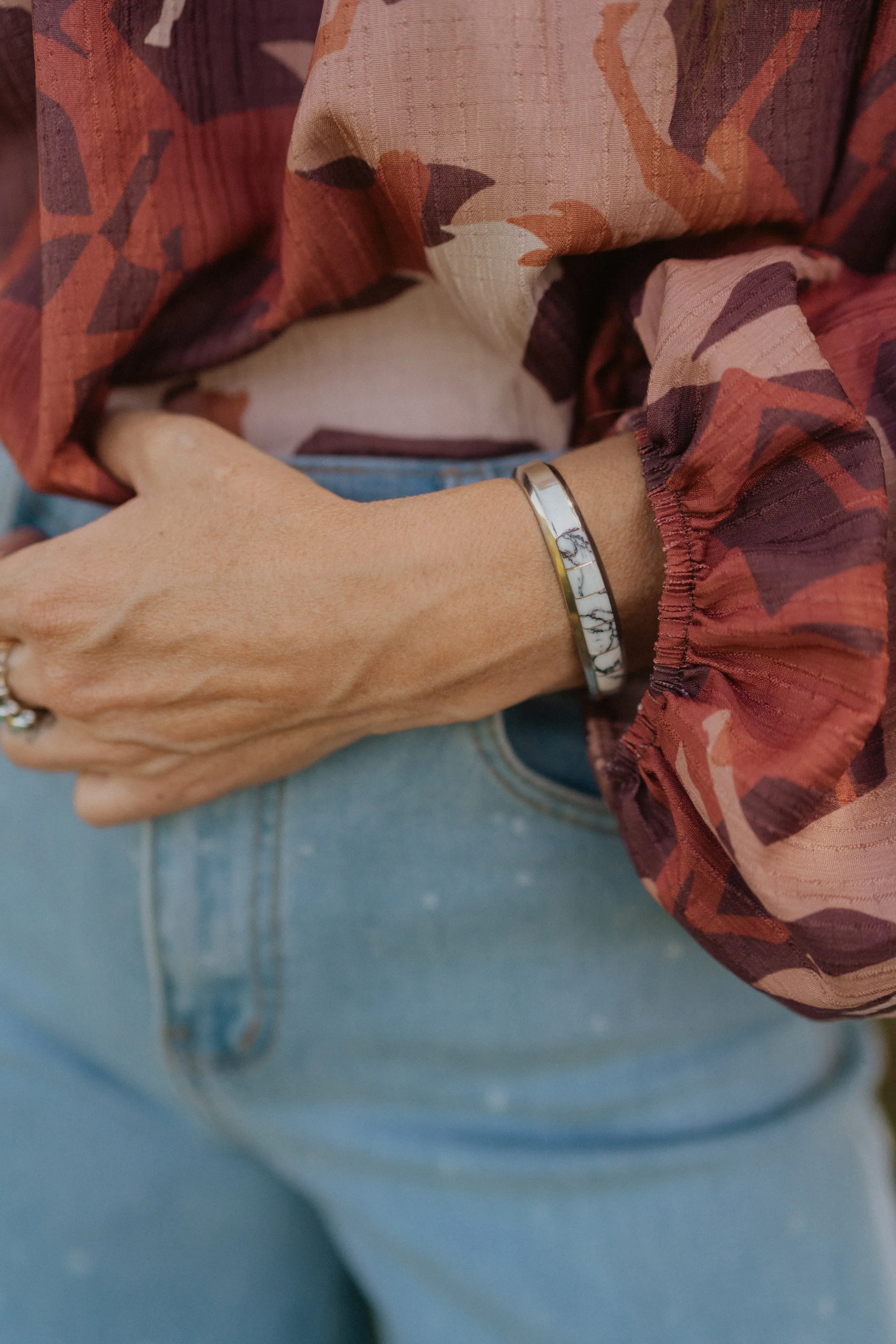 Jenkins Cuff | White Buffalo sold by Goldie Lew product image thumbnail 3