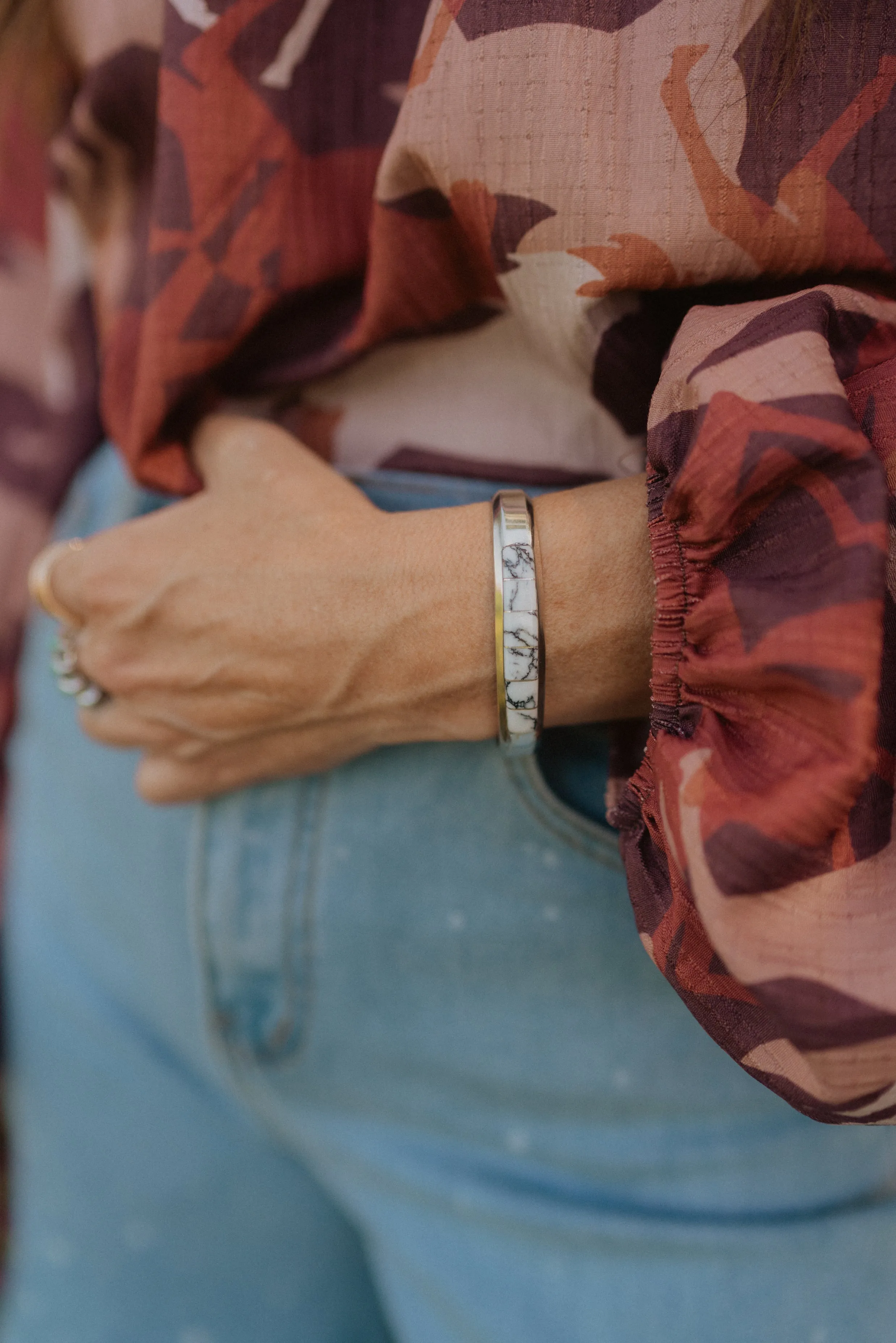 Jenkins Cuff | White Buffalo sold by Goldie Lew product image thumbnail 4