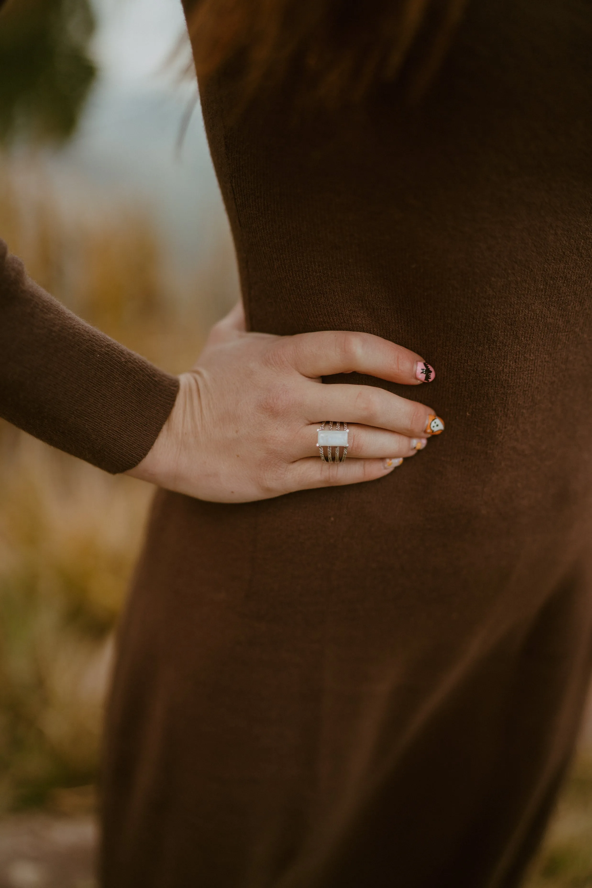 Abbie Ring | Moonstone sold by Goldie Lew product image thumbnail 3