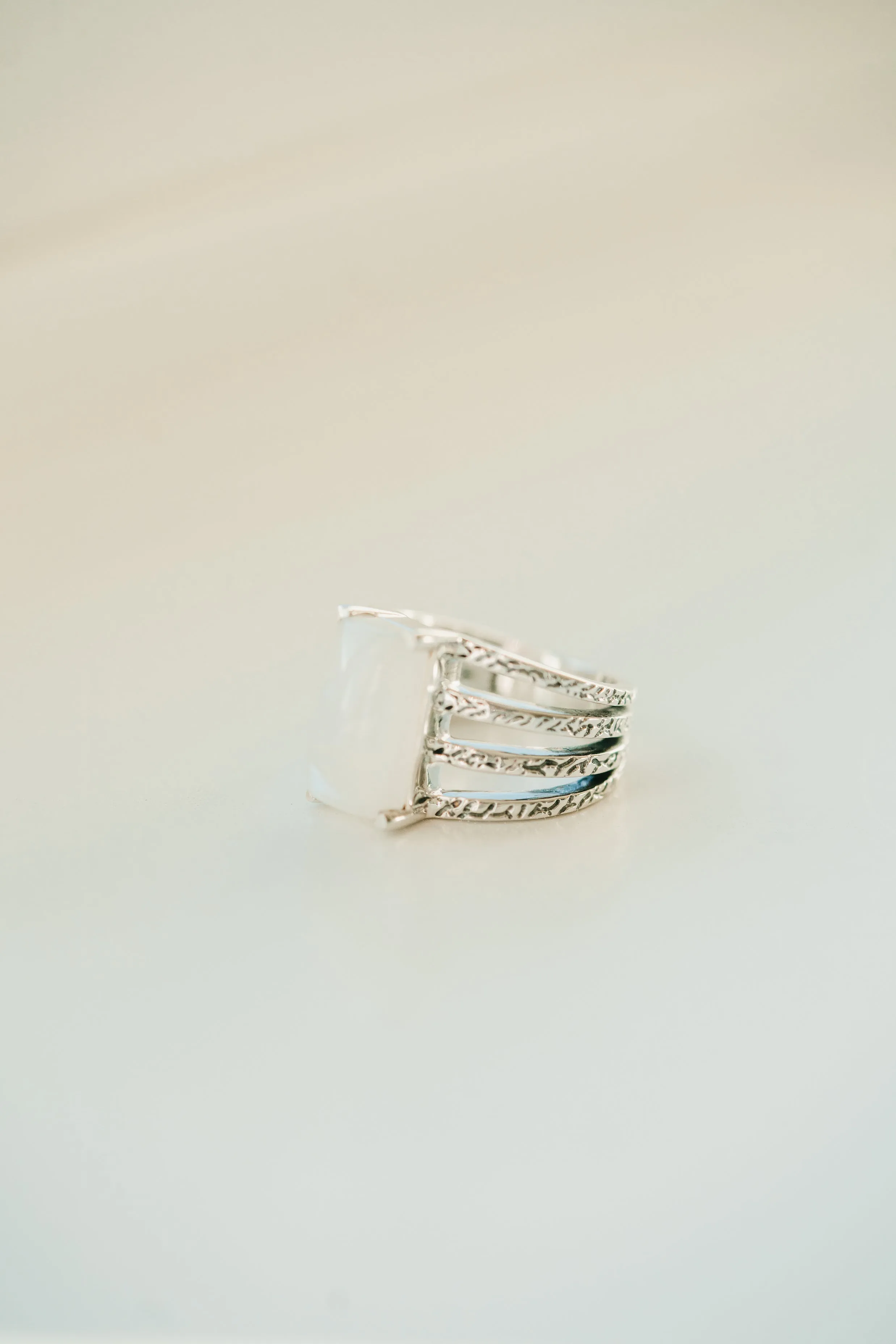 Abbie Ring | Moonstone sold by Goldie Lew product image thumbnail 2