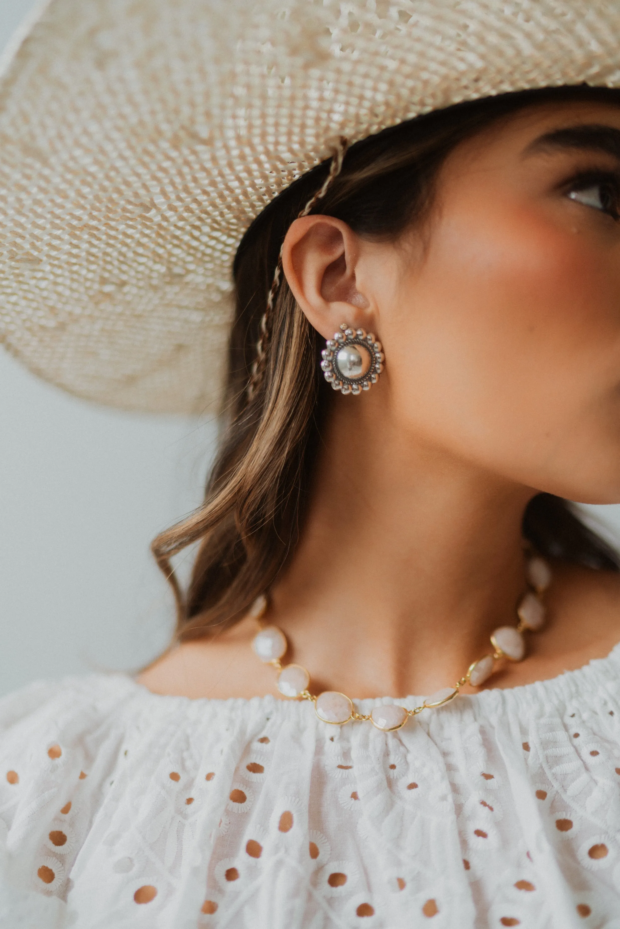 Bianca Earrings | Large sold by Goldie Lew product image thumbnail 3