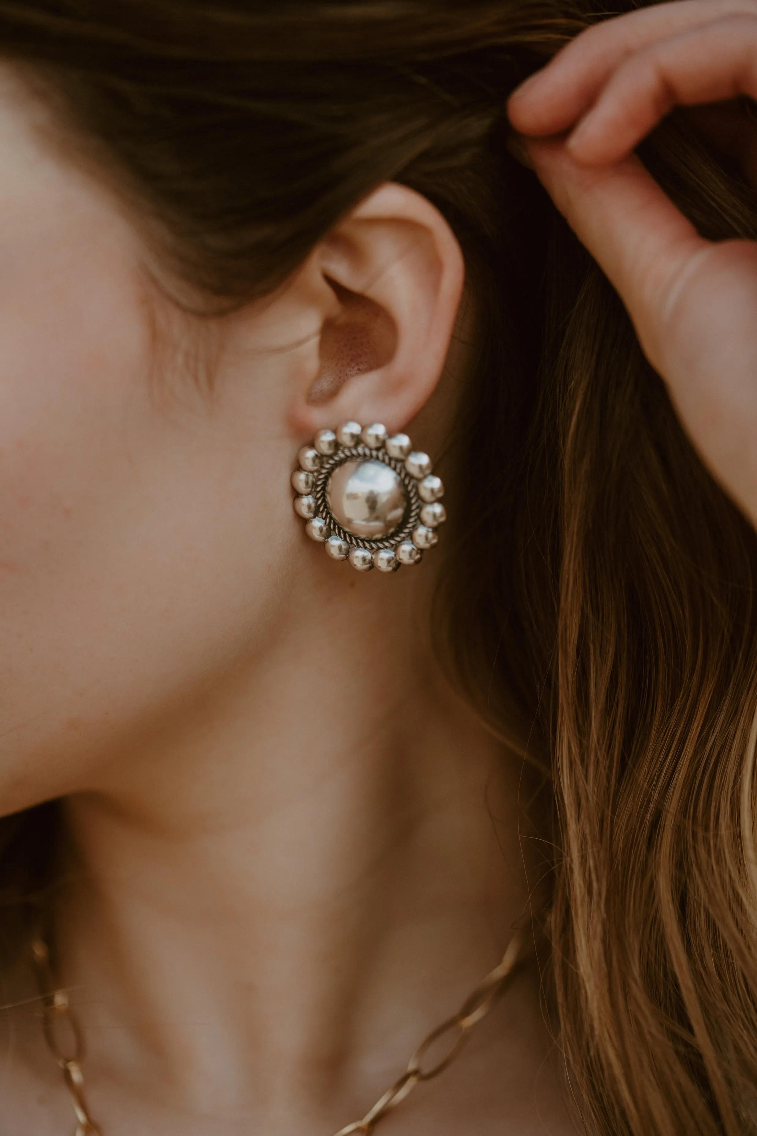 Bianca Earrings | Large sold by Goldie Lew product image thumbnail 4