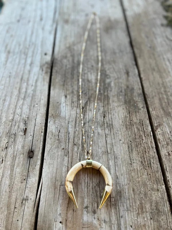 Brixton Crescent Necklace sold by Goldie Lew