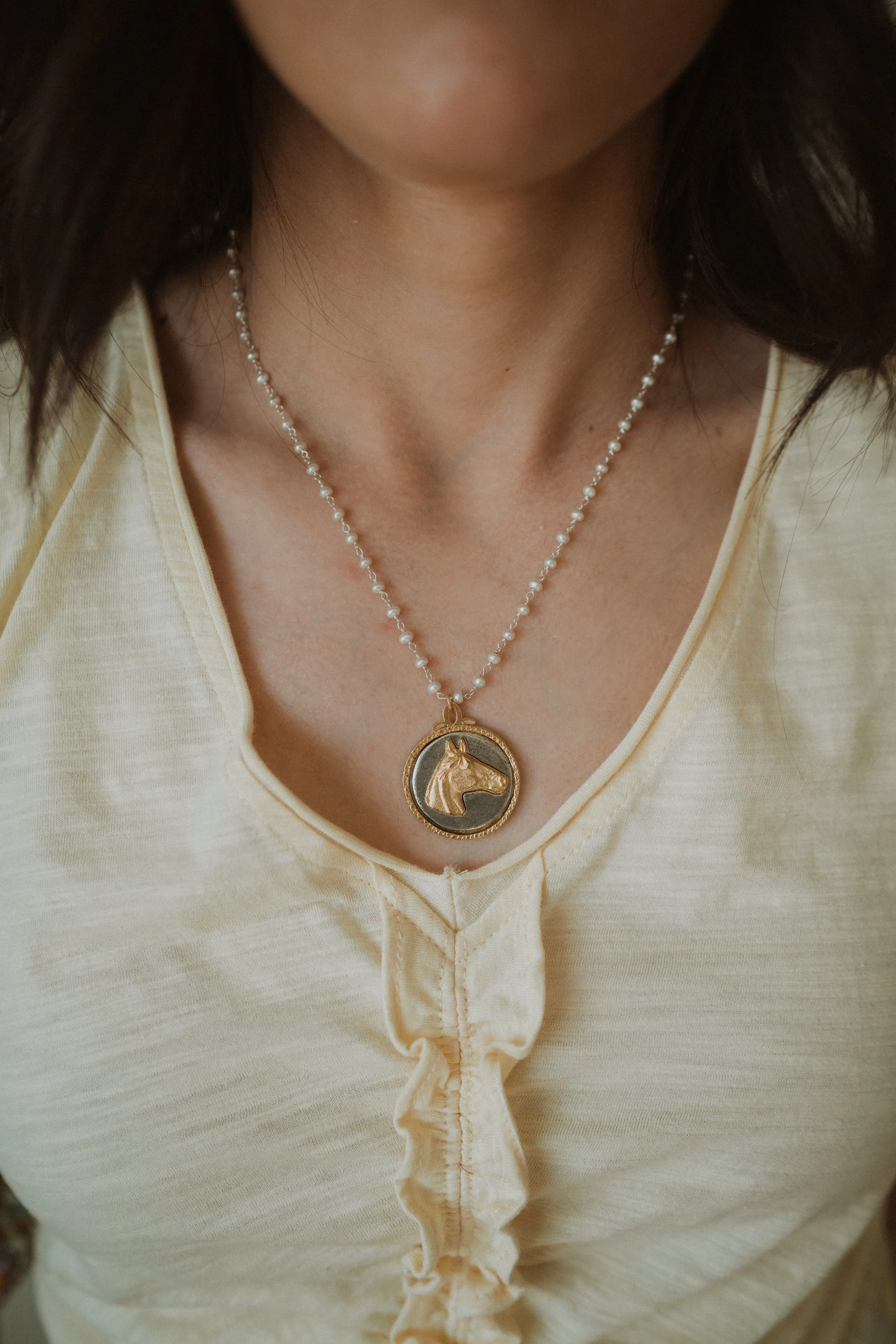 Two Tone El Caballo Necklace | #2 sold by Goldie Lew product image thumbnail 2