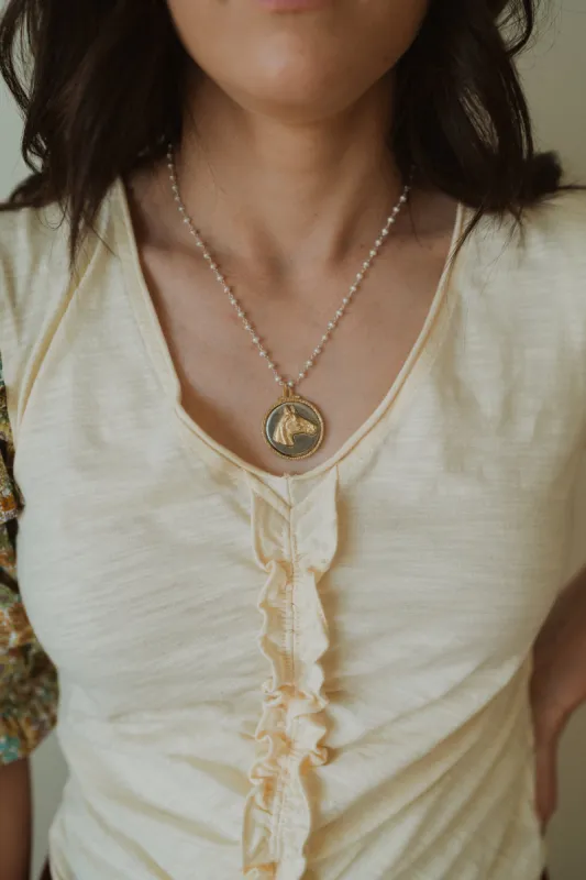 Two Tone El Caballo Necklace | #2 sold by Goldie Lew