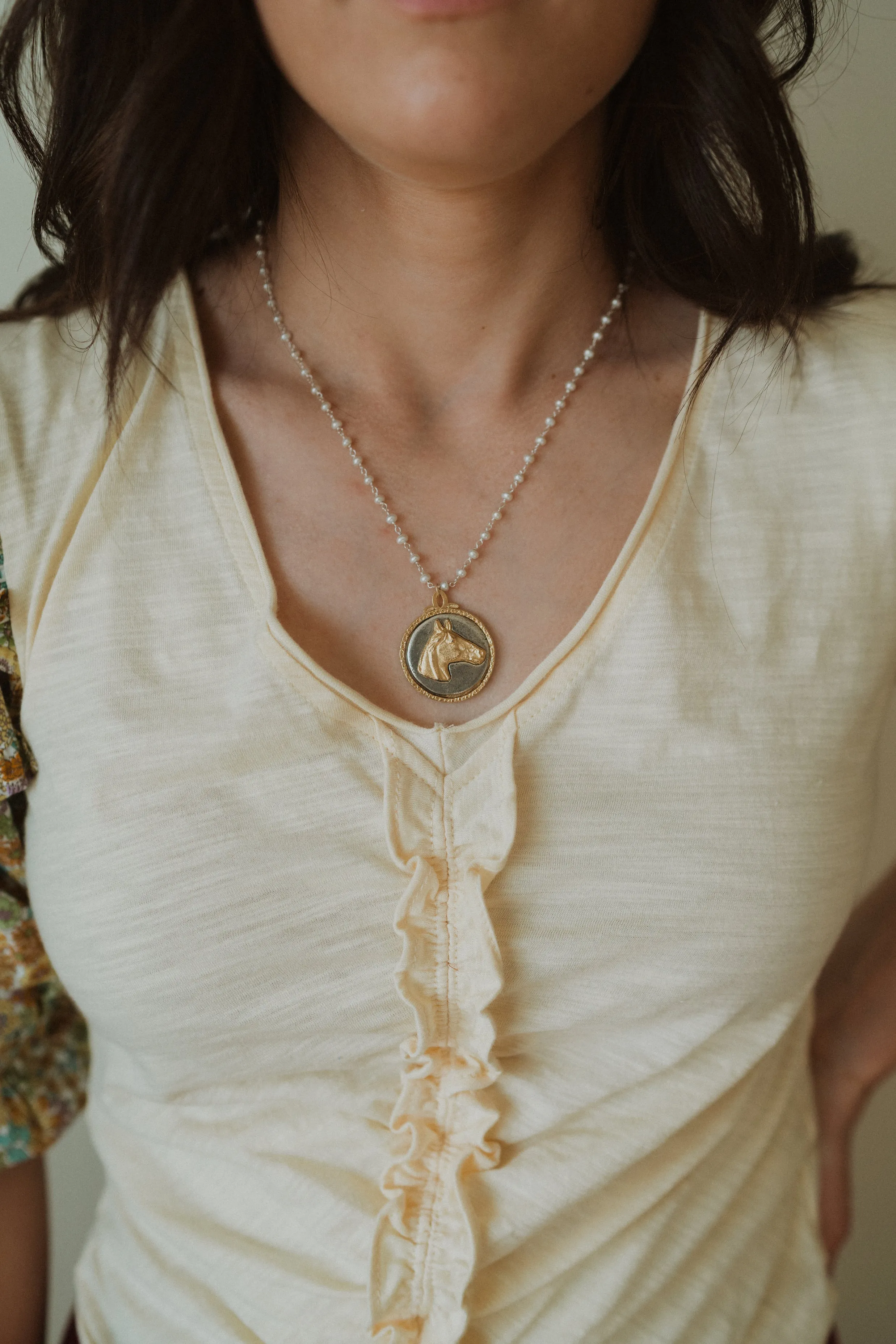 Two Tone El Caballo Necklace | #2 sold by Goldie Lew