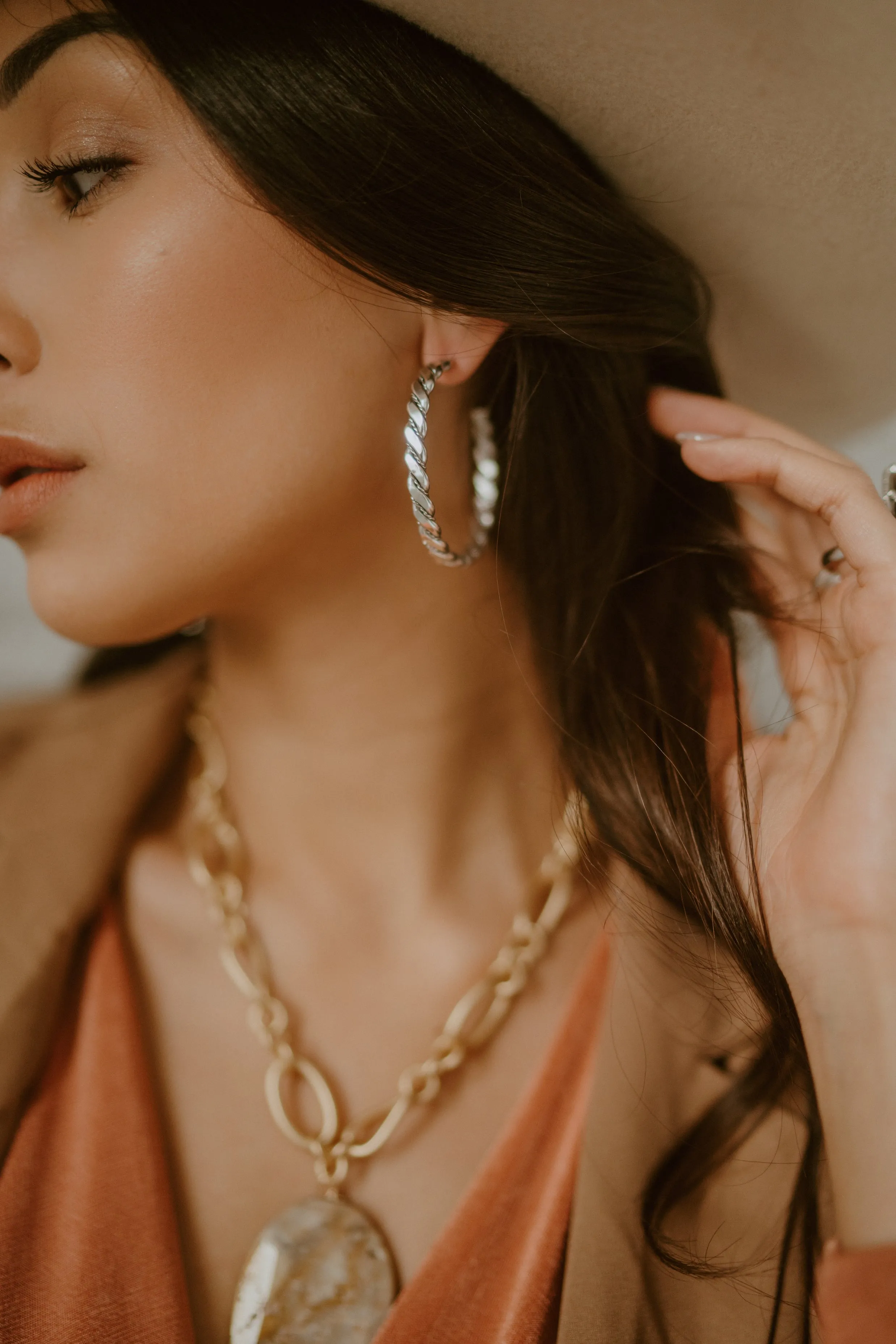 Frances Hoops | Silver - FINAL SALE sold by Goldie Lew