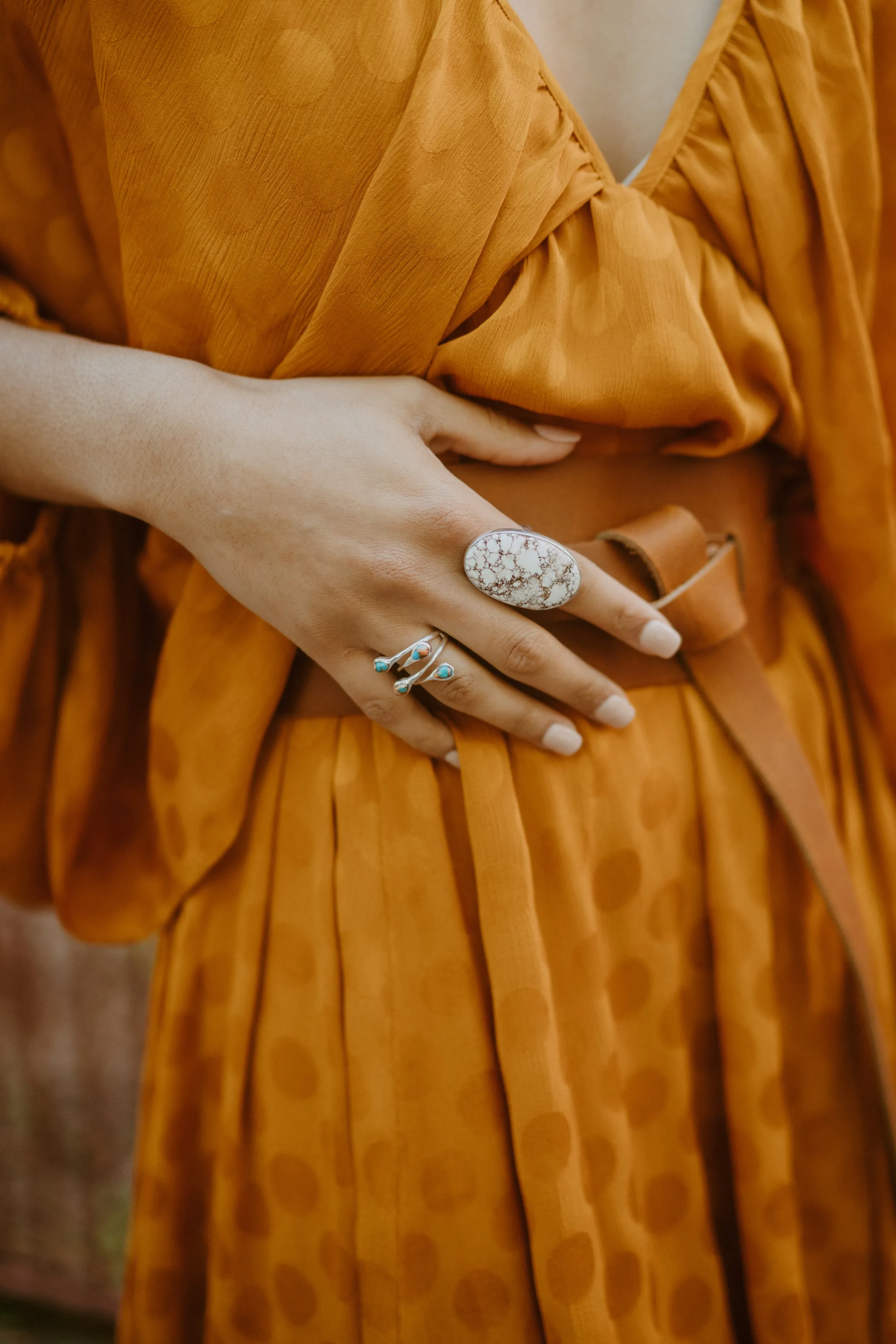 Phillip Ring | Spiny Turquoise - FINAL SALE sold by Goldie Lew product image thumbnail 3